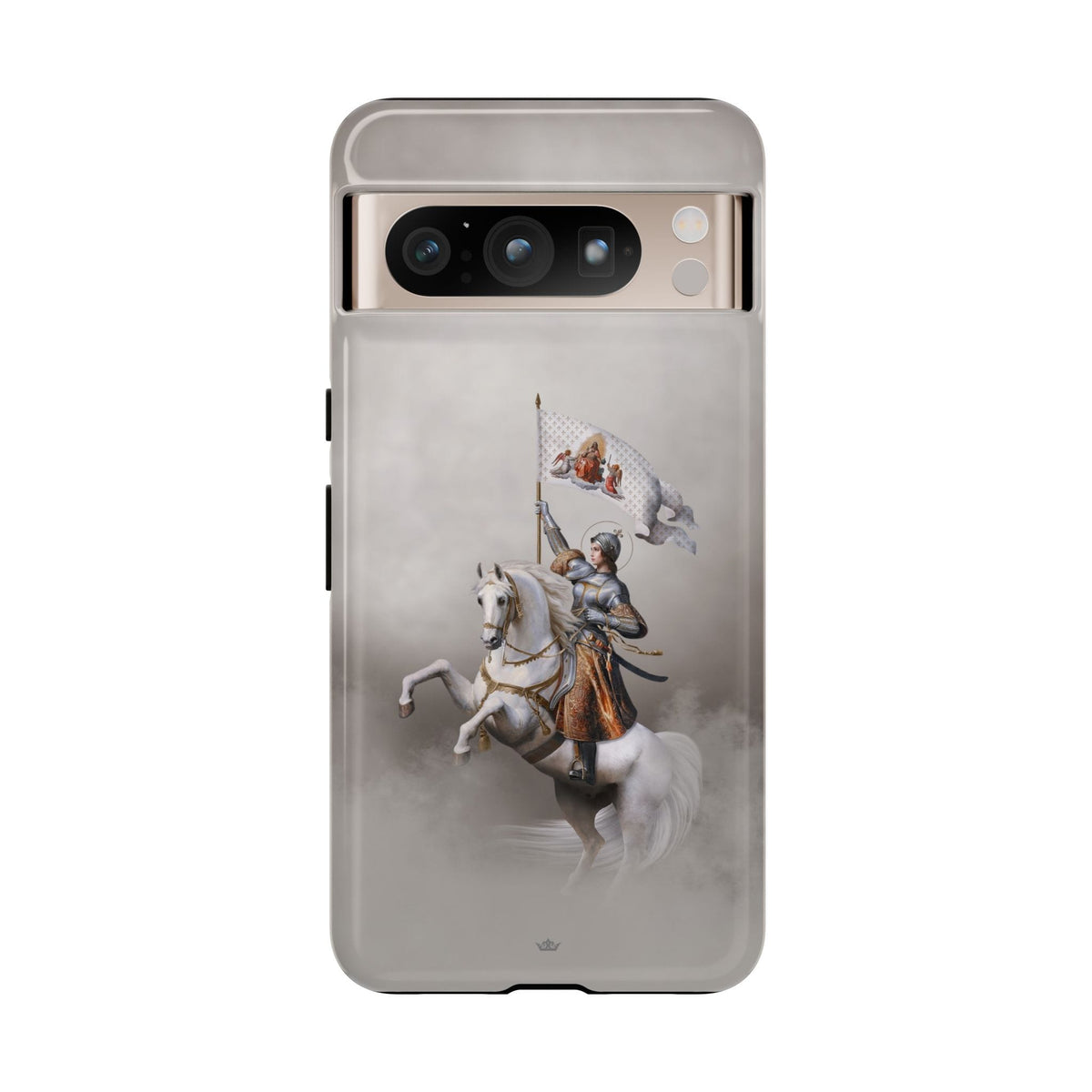 St. Joan of Arc in Battle Hard Phone Case (Light) Copyright VENXARA
