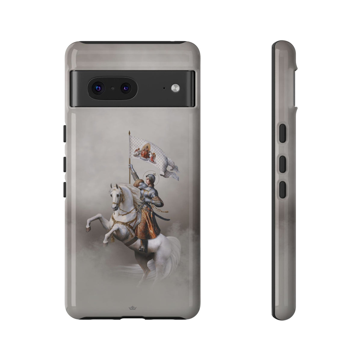 St. Joan of Arc in Battle Hard Phone Case (Light) Copyright VENXARA