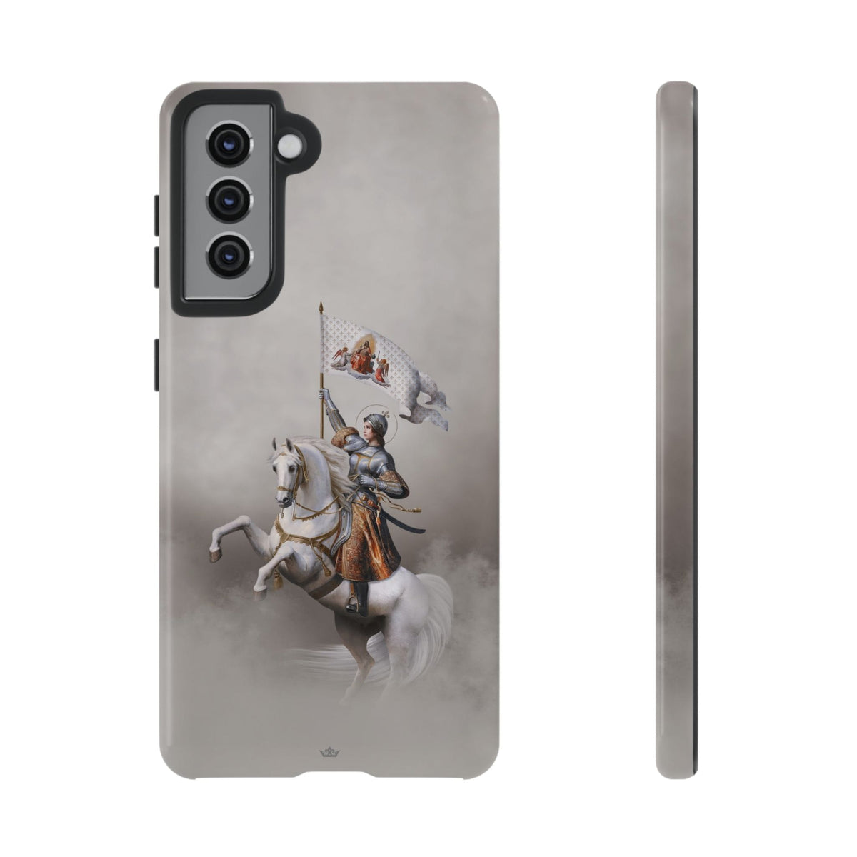 St. Joan of Arc in Battle Hard Phone Case (Light) Copyright VENXARA