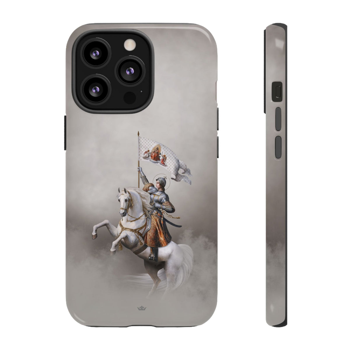 St. Joan of Arc in Battle Hard Phone Case (Light) Copyright VENXARA