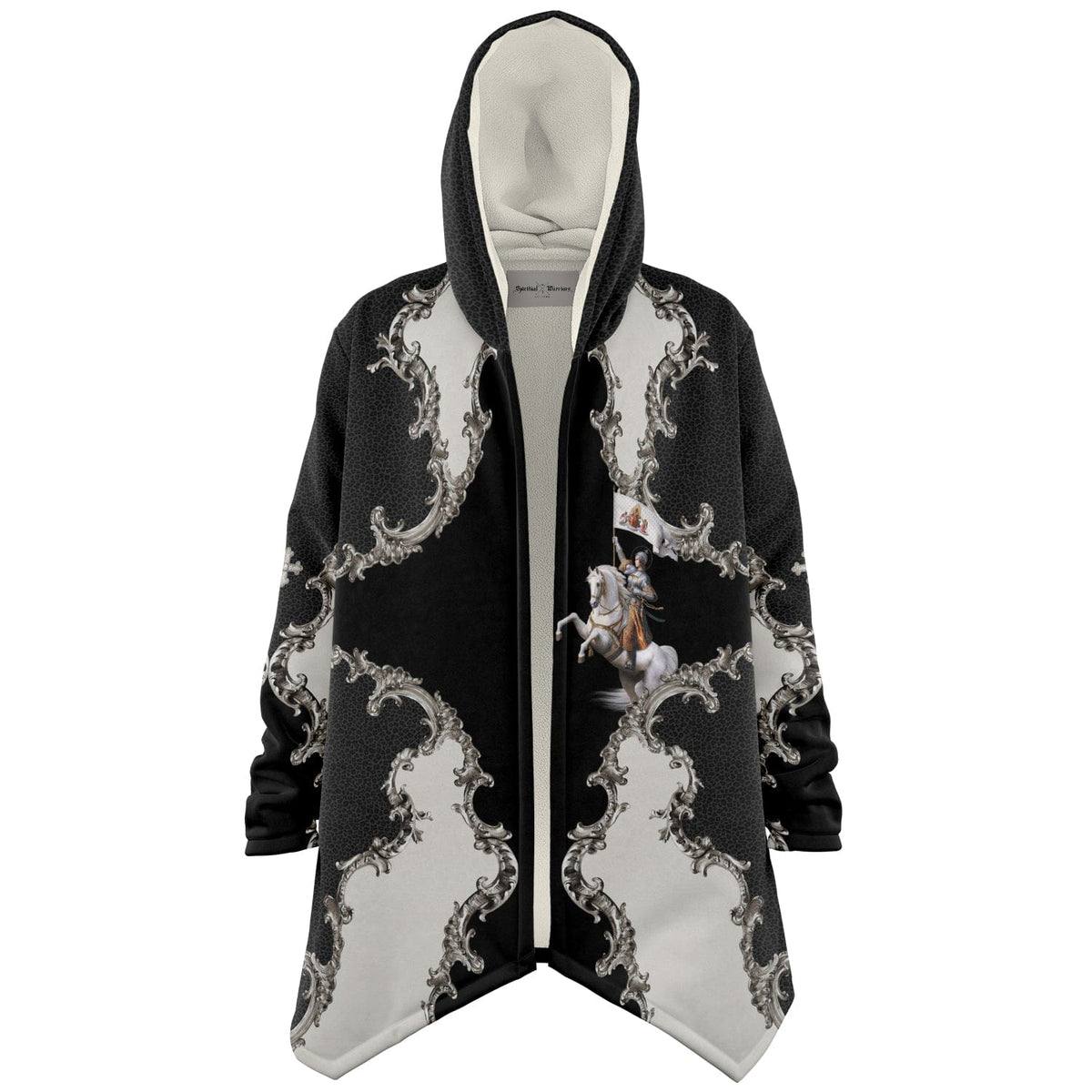 St. Joan of Arc in Battle Microfleece Cloak (Baroque Leopard) Copyright VENXARA