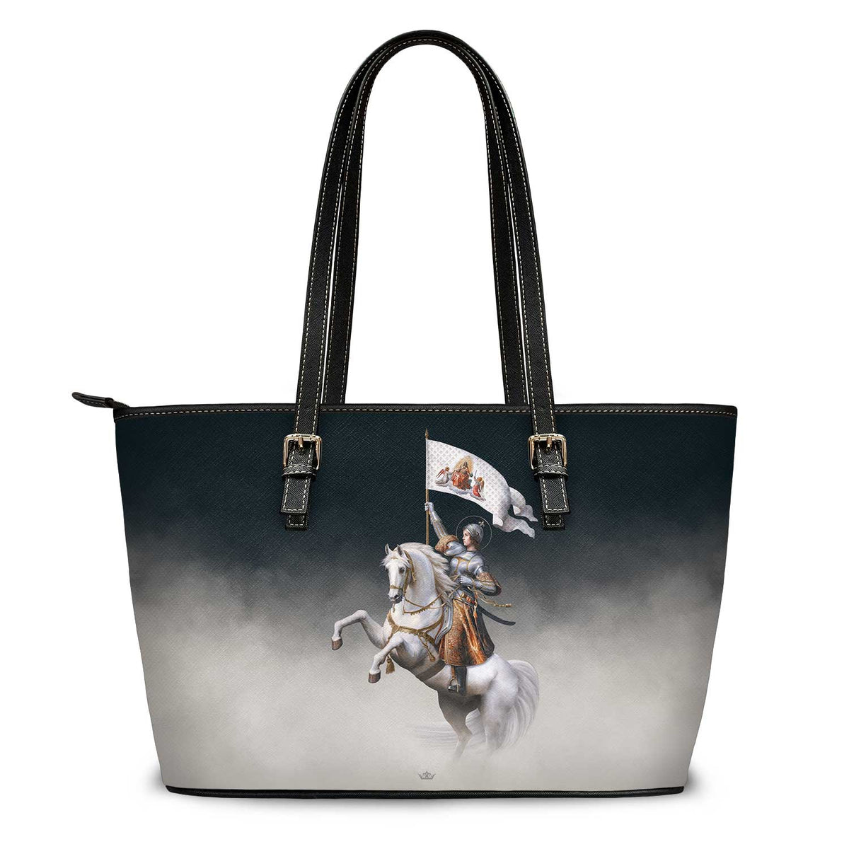 St. Joan of Arc in Battle Tote Bag (Dust) Copyright VENXARA