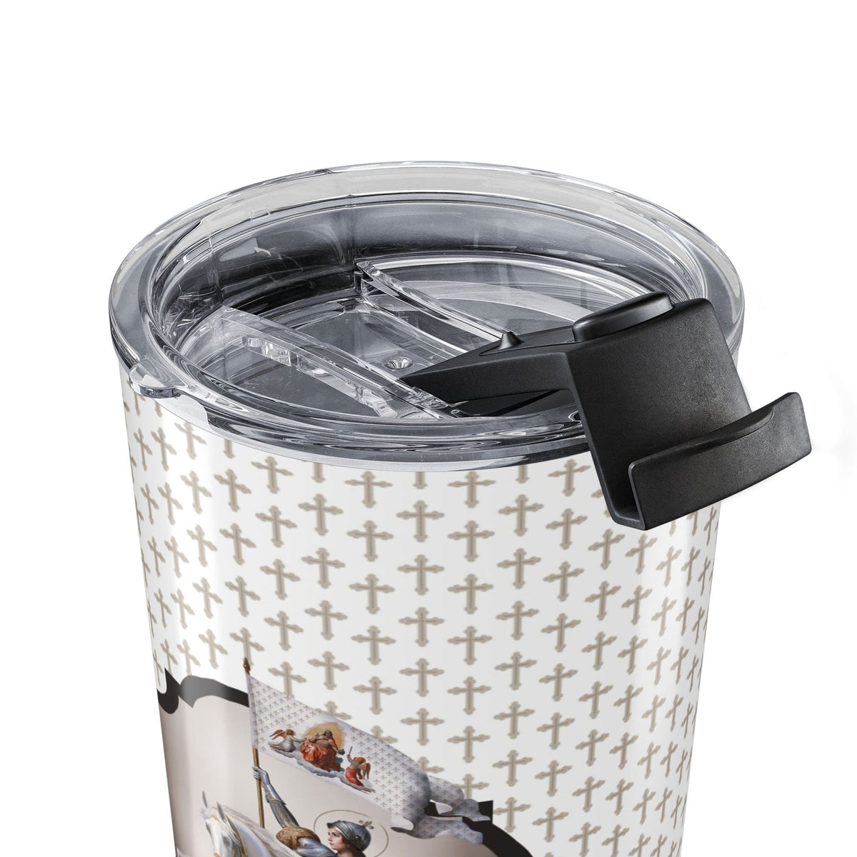 St. Joan of Arc In Battle Tumbler (Crosses 20 oz) Copyright VENXARA