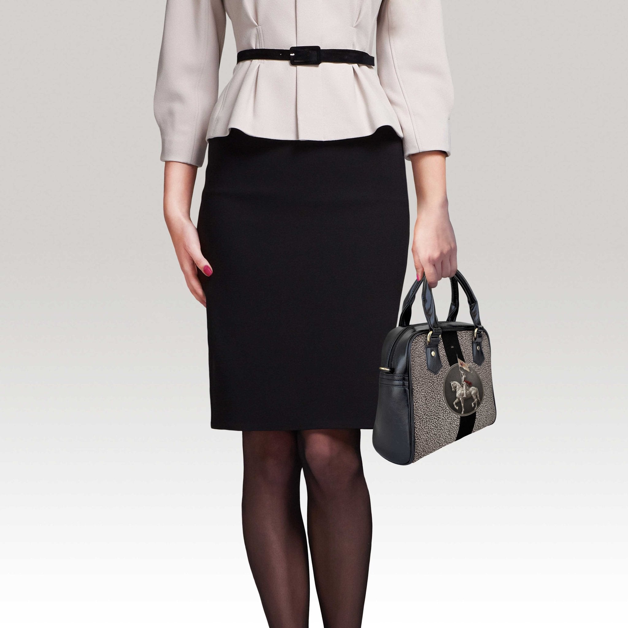 St. Joan of Arc Medallion Handbag (Leopard) - VENXARA®