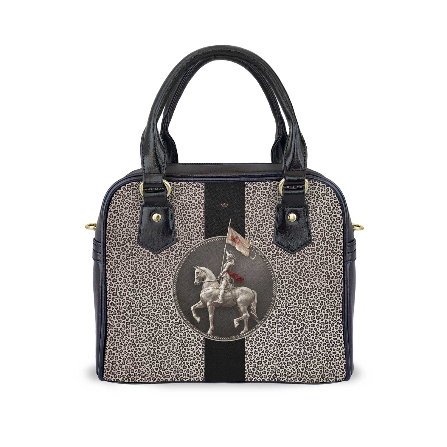 St. Joan of Arc Medallion Handbag (Leopard) - VENXARA®