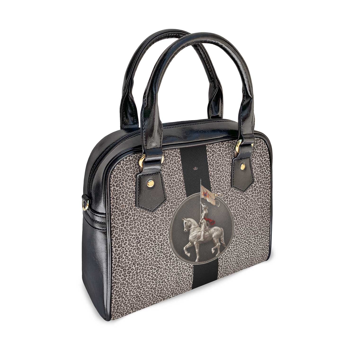 St. Joan of Arc Medallion Handbag (Leopard) - VENXARA®