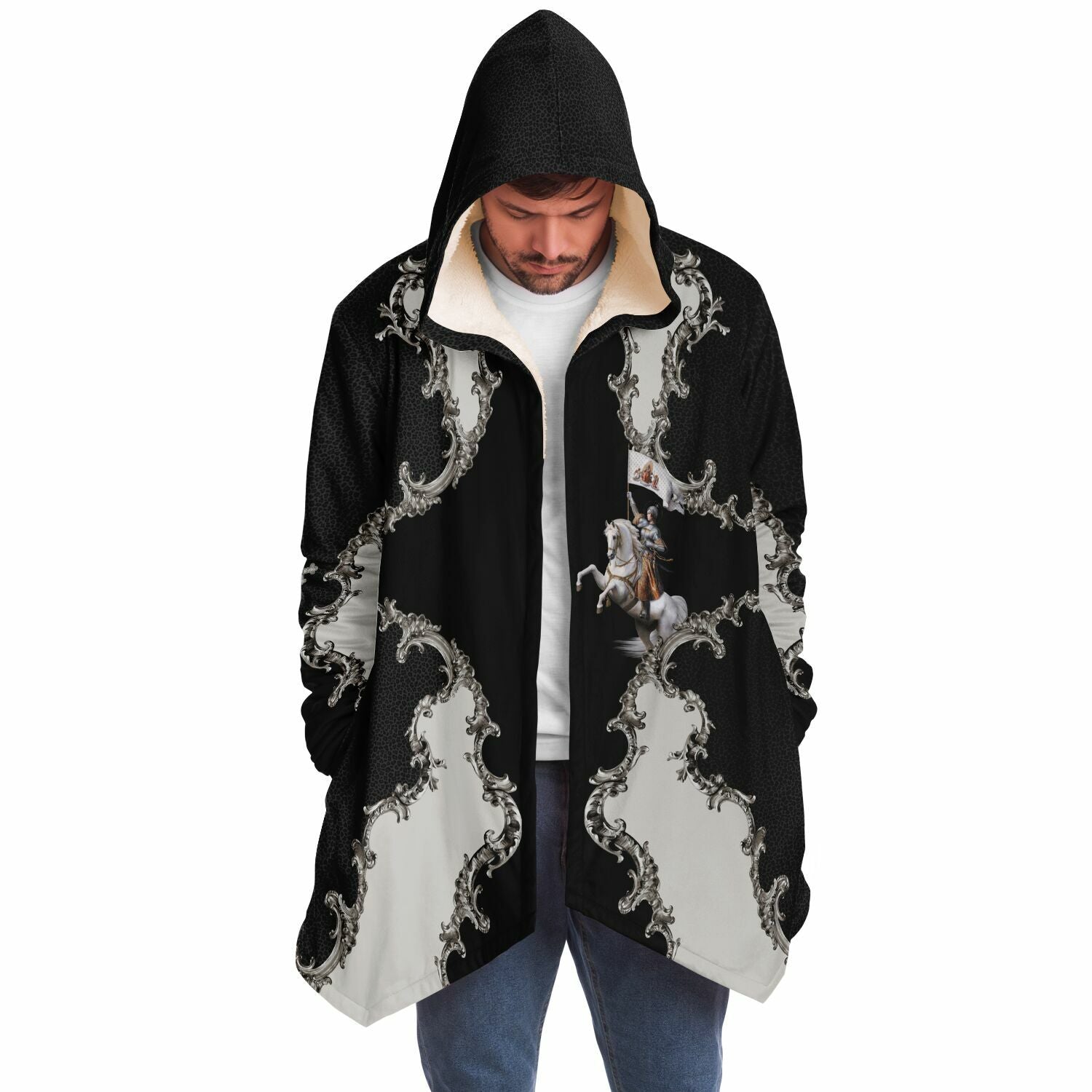 St. Joan of Arc Microfleece Cloak (Baroque Leopard) - VENXARA®