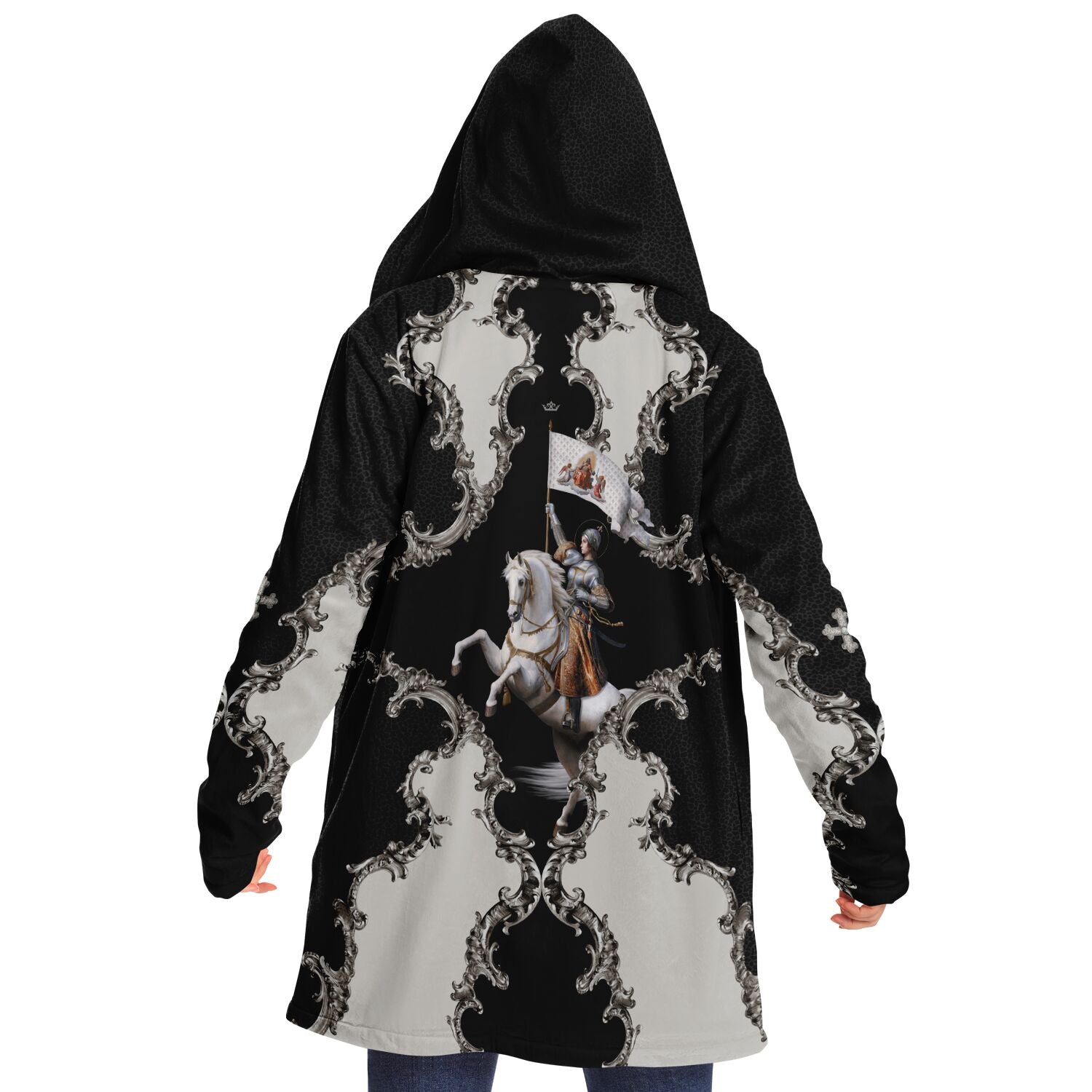 St. Joan of Arc Microfleece Cloak (Baroque Leopard) - VENXARA®