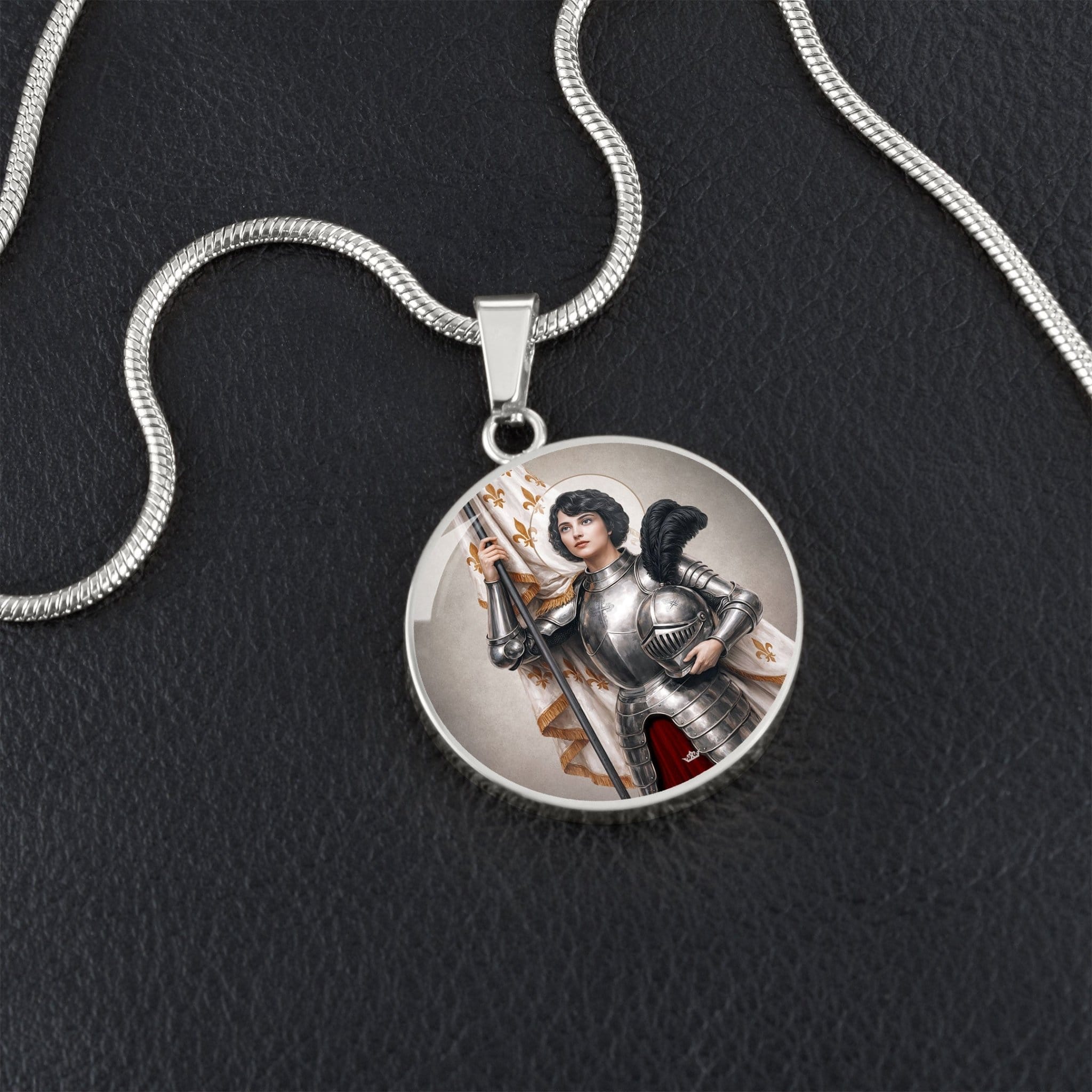 St. Joan of Arc Pendant Necklace Copyright VENXARA