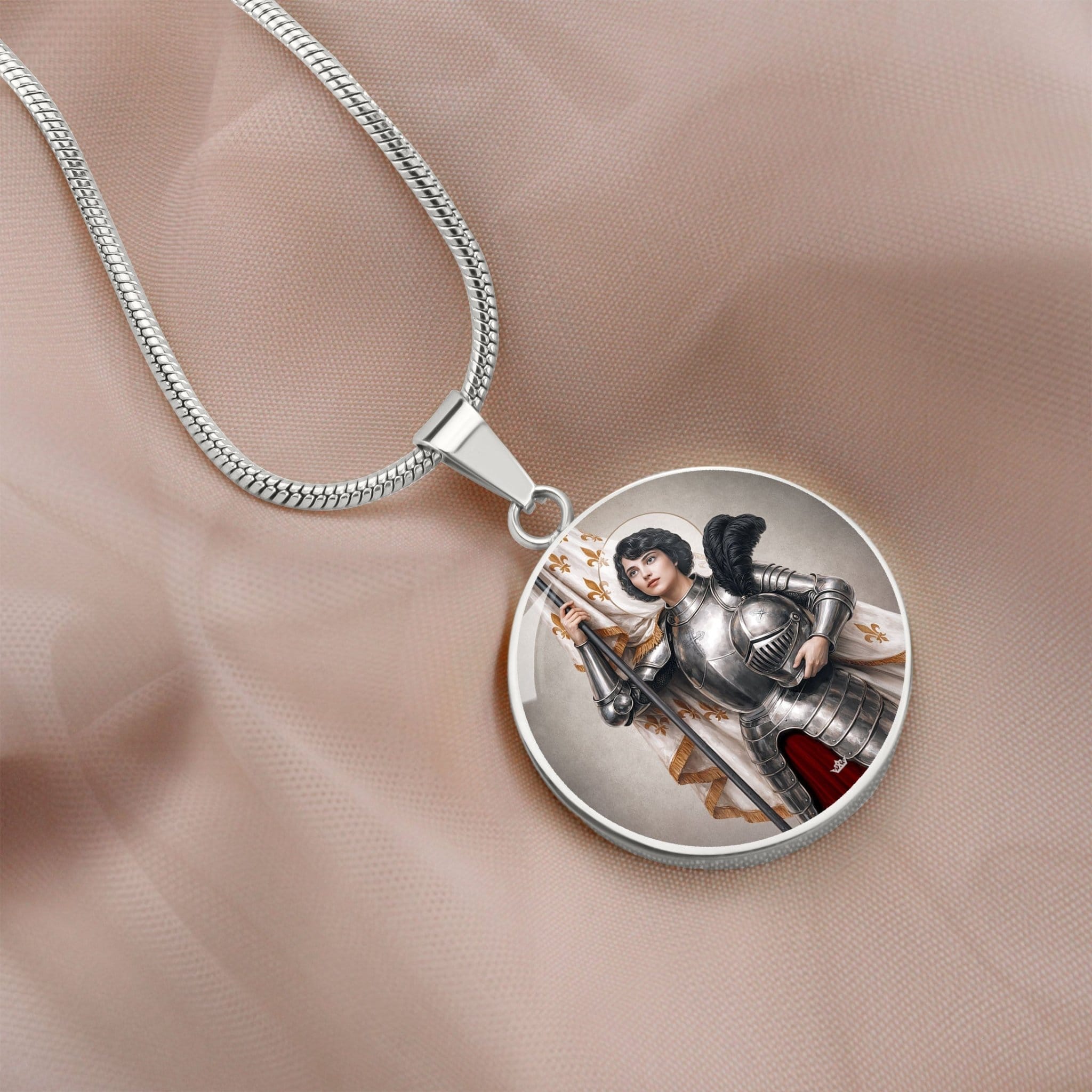 St. Joan of Arc Pendant Necklace Copyright VENXARA