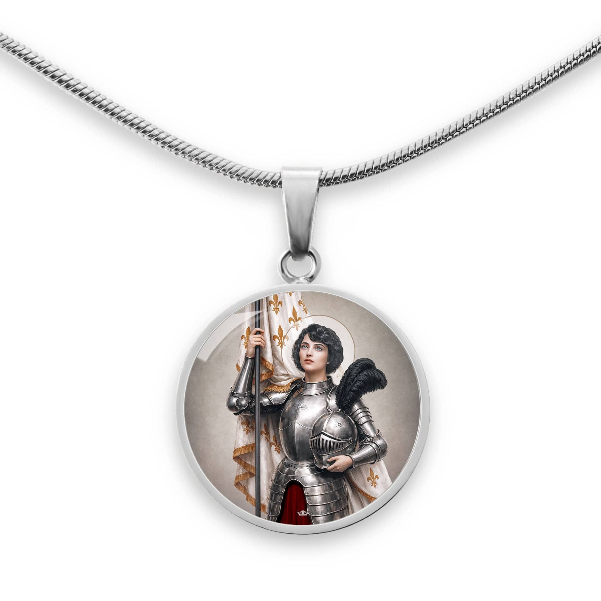 St. Joan of Arc Pendant Necklace Copyright VENXARA