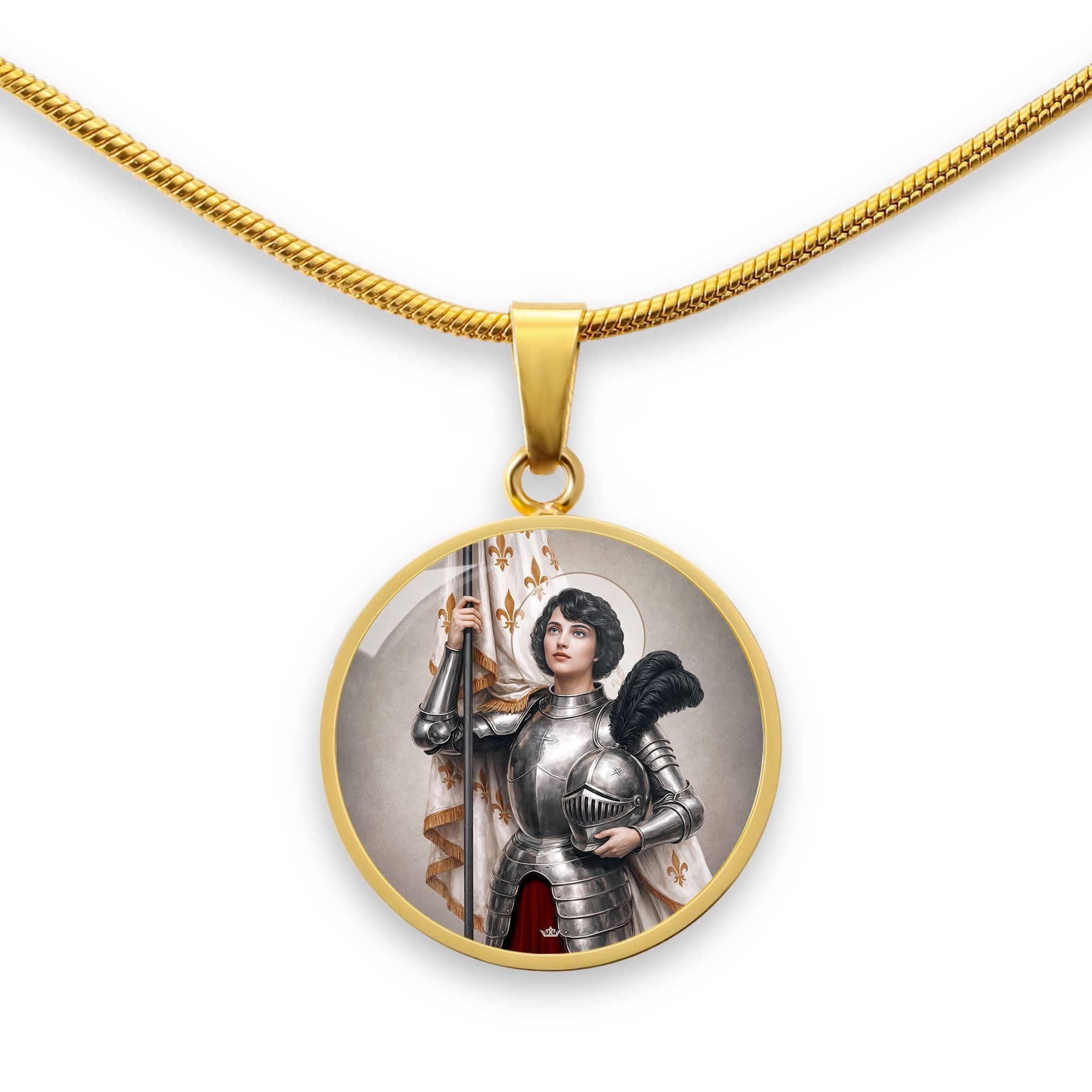 St. Joan of Arc Pendant Necklace Copyright VENXARA