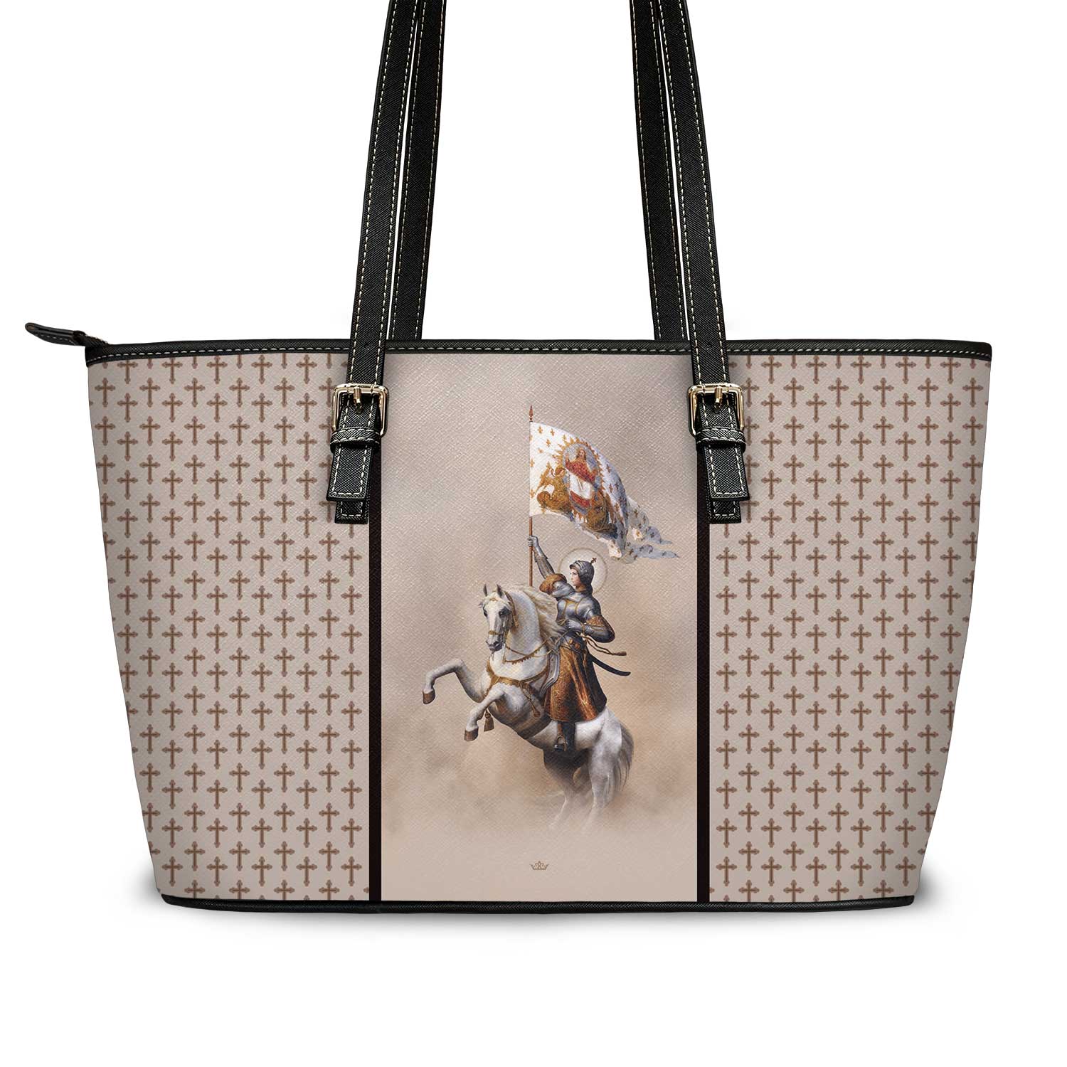 St. Joan of Arc Tote Bag (Crosses Dust) - VENXARA®