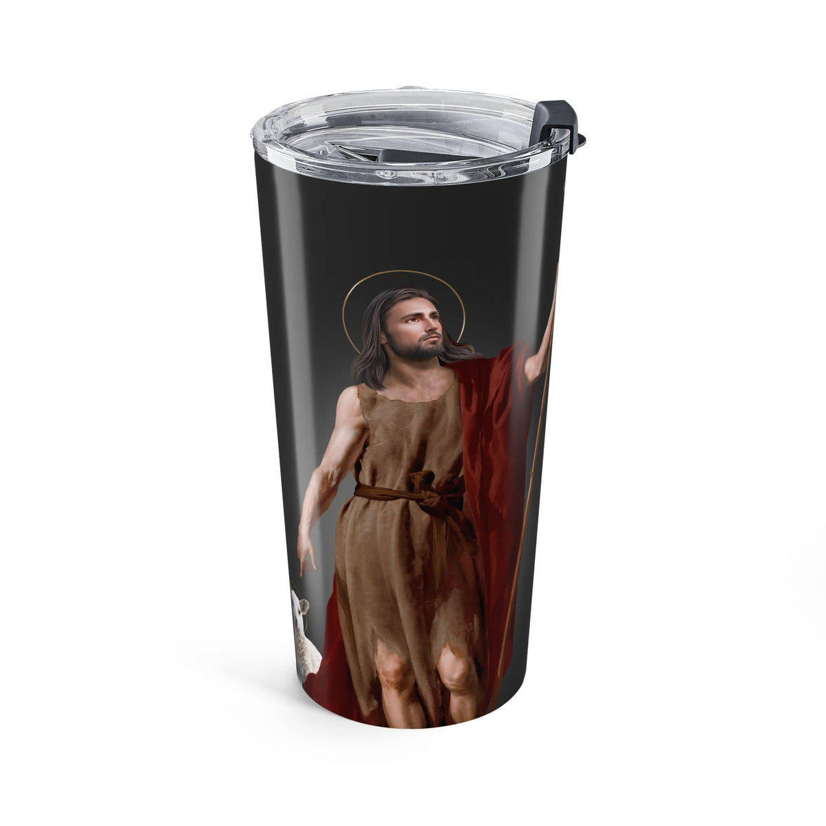 St. John the Baptist Lord's Prayer Tumbler (Ash 20 oz) Copyright VENXARA