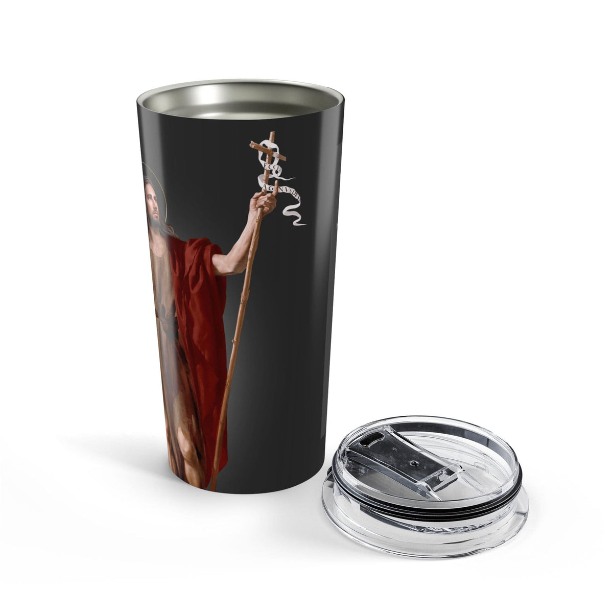 St. John the Baptist Lord's Prayer Tumbler (Ash 20 oz) Copyright VENXARA