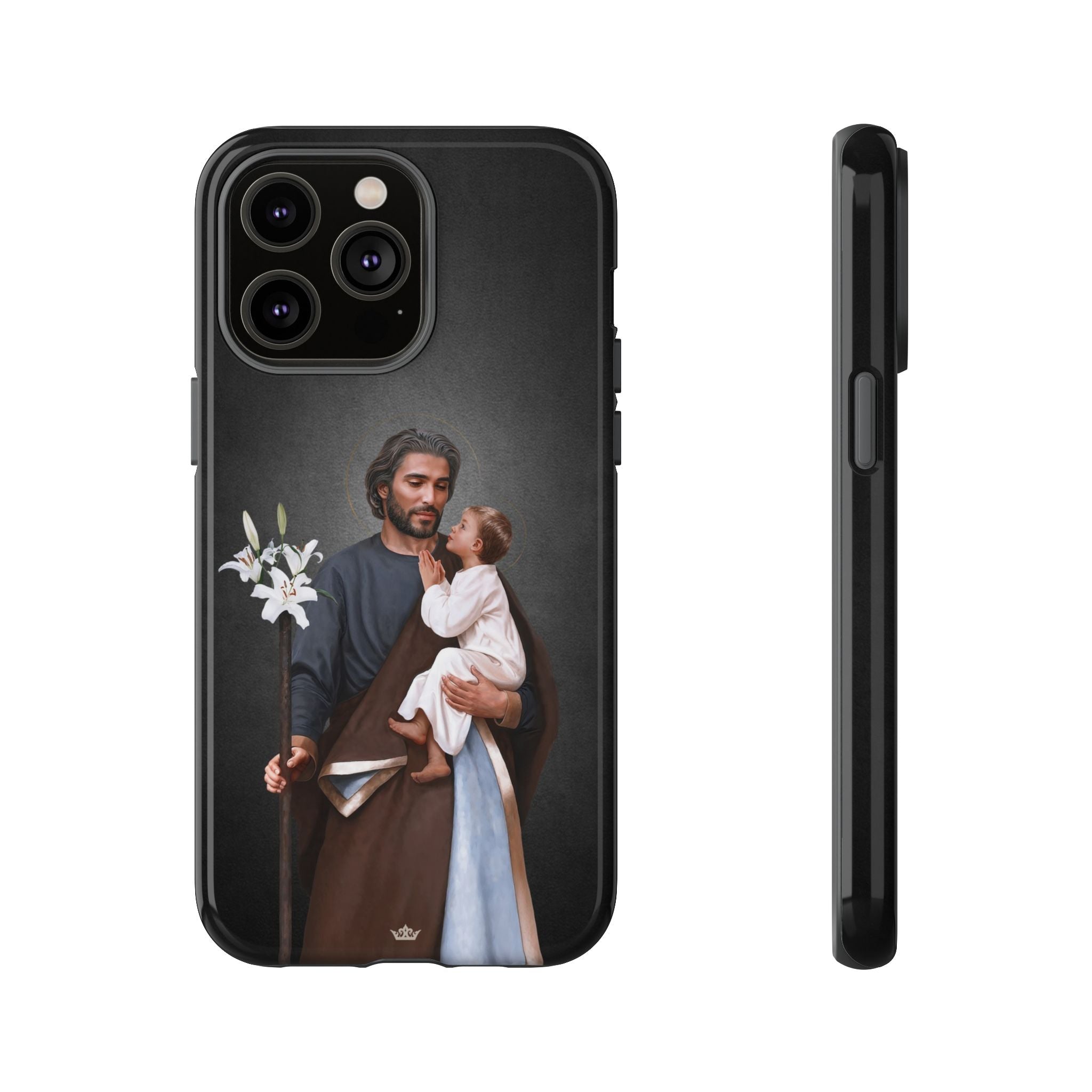 St. Joseph Hard Phone Case (Dark) - VENXARA®