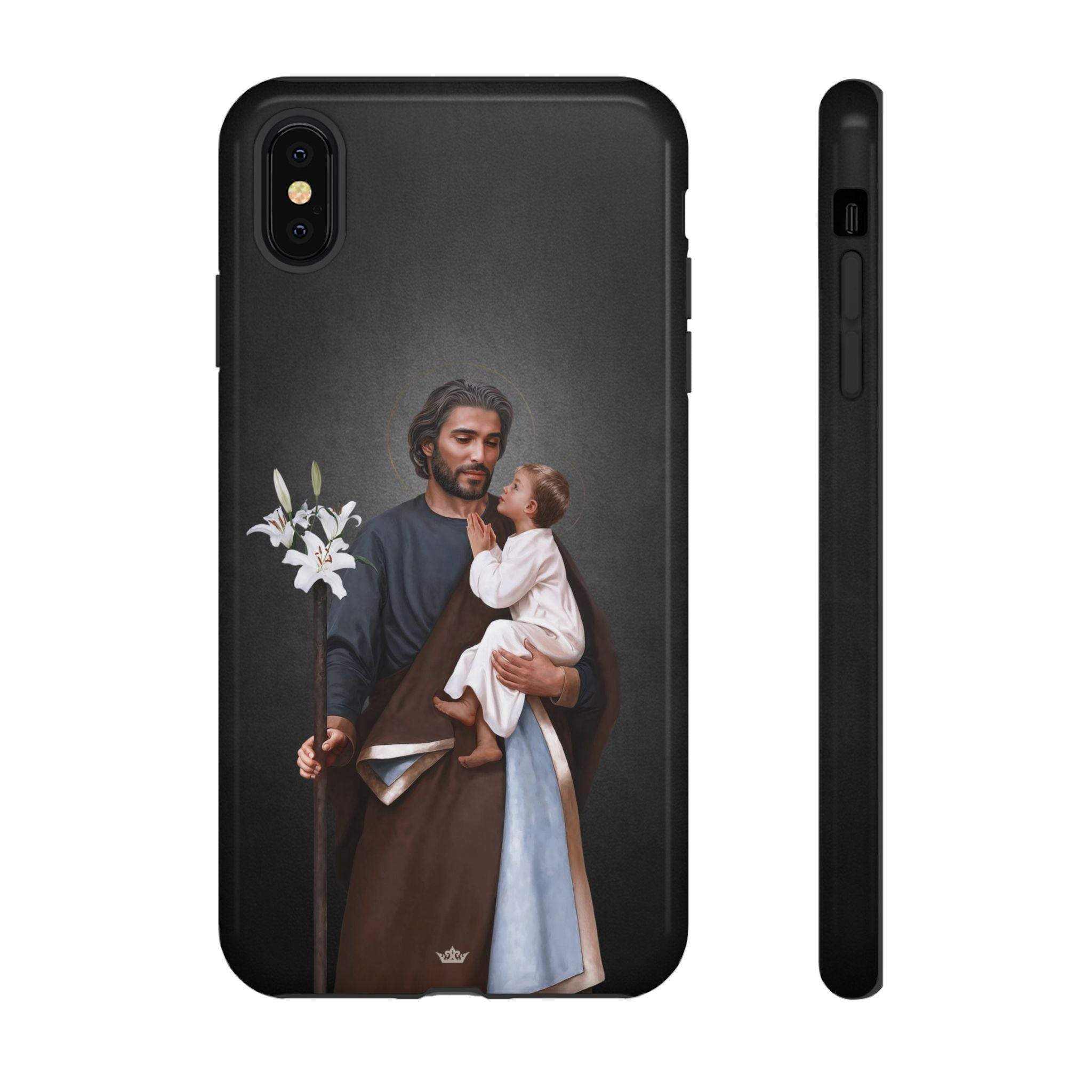 St. Joseph Hard Phone Case (Dark) - VENXARA®