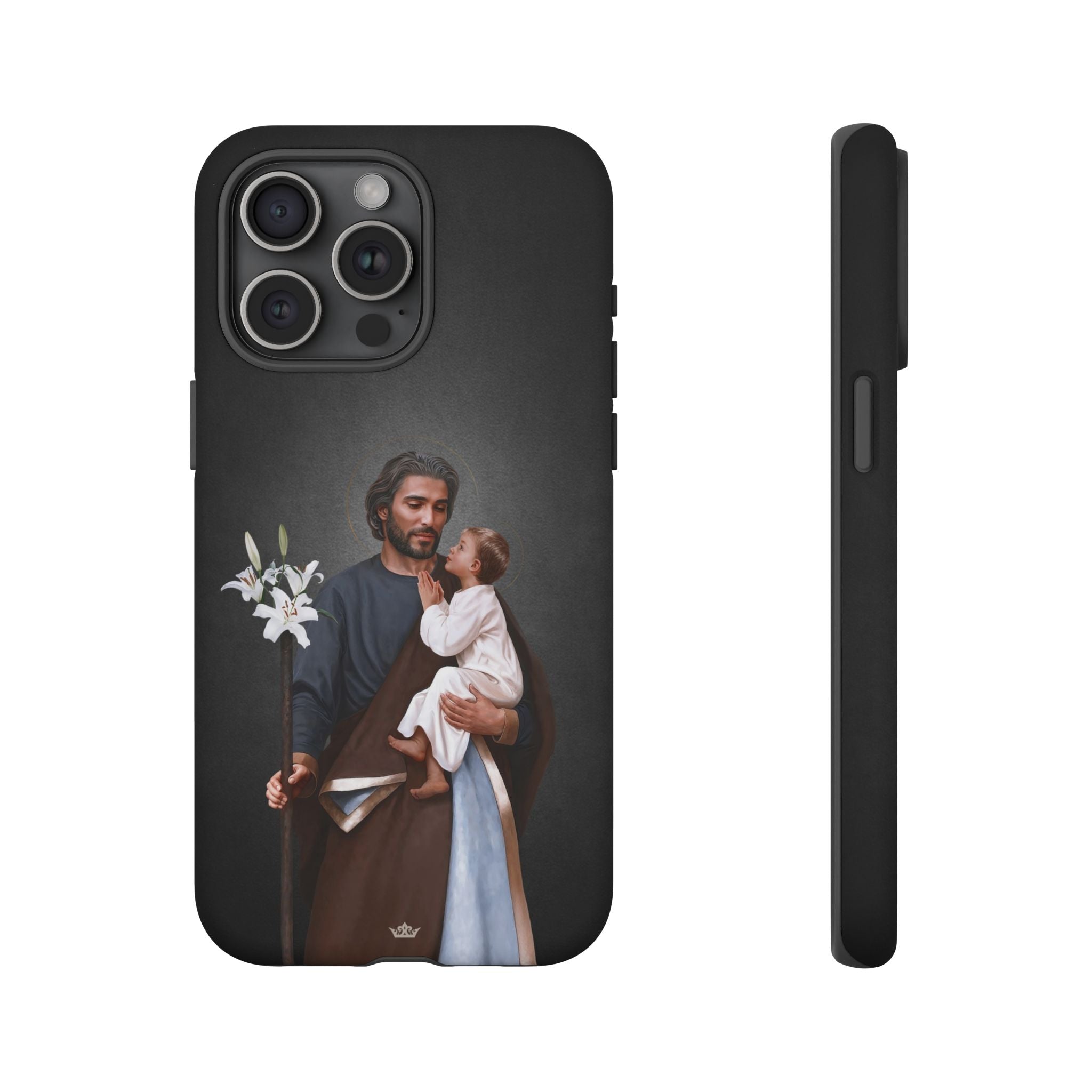 St. Joseph Hard Phone Case (Dark) - VENXARA®