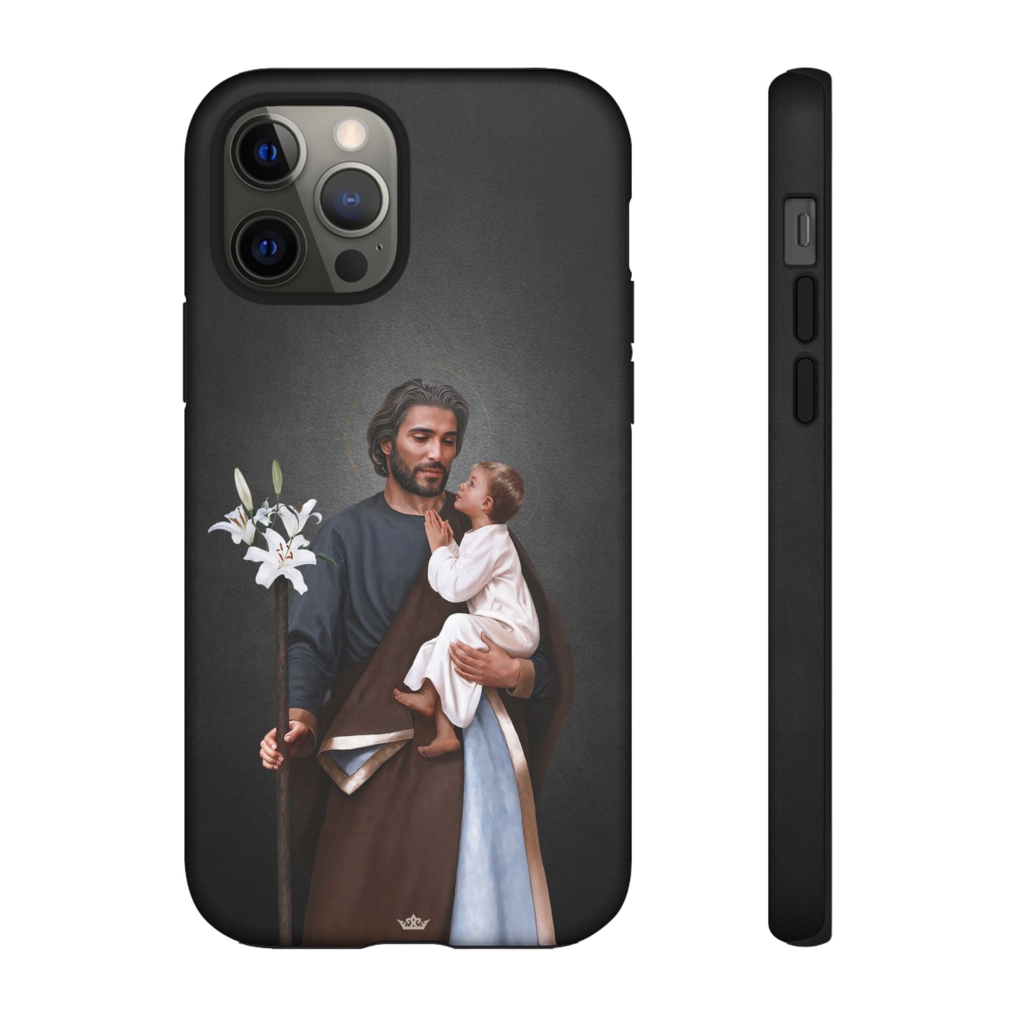 St. Joseph Hard Phone Case (Dark) - VENXARA®