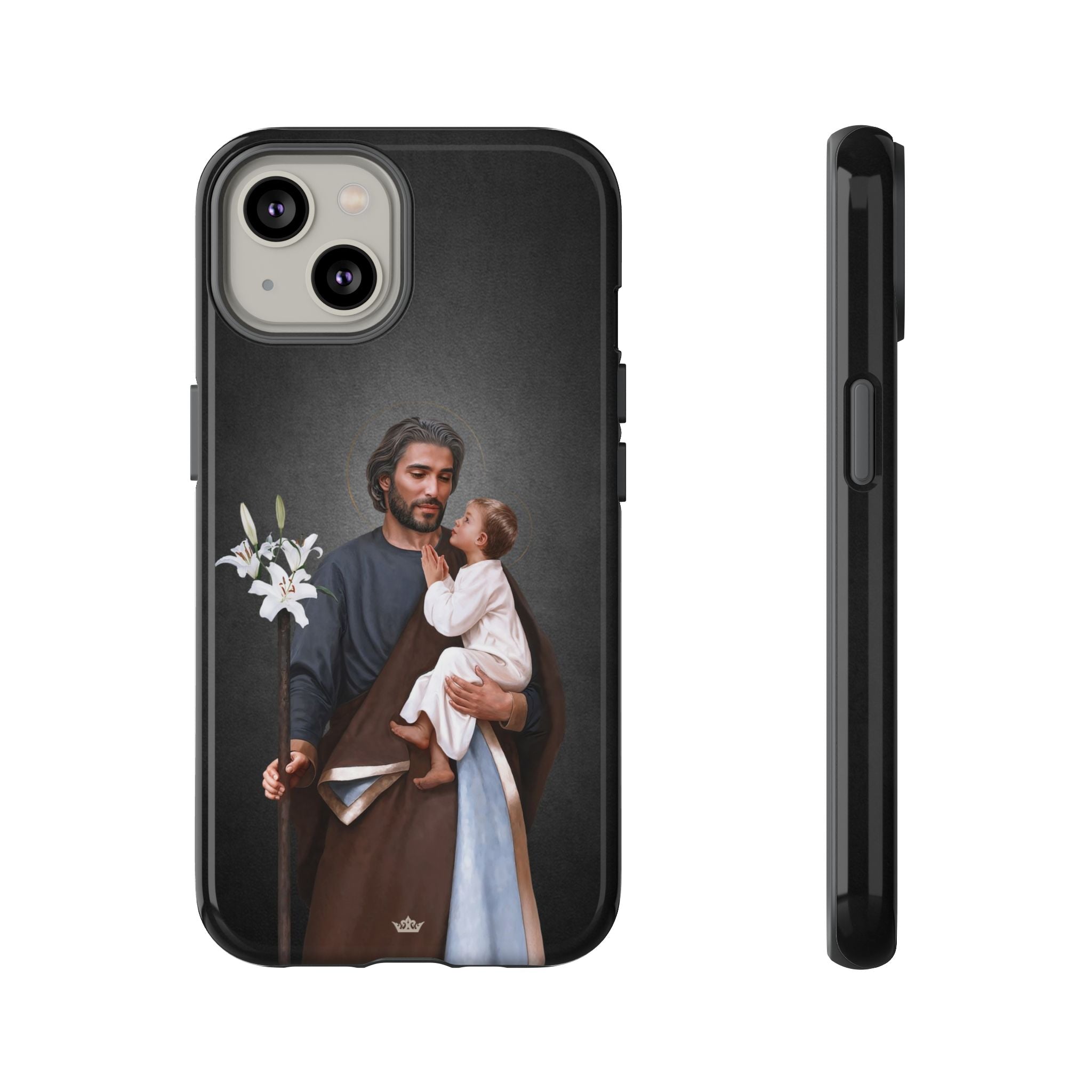 St. Joseph Hard Phone Case (Dark) - VENXARA®