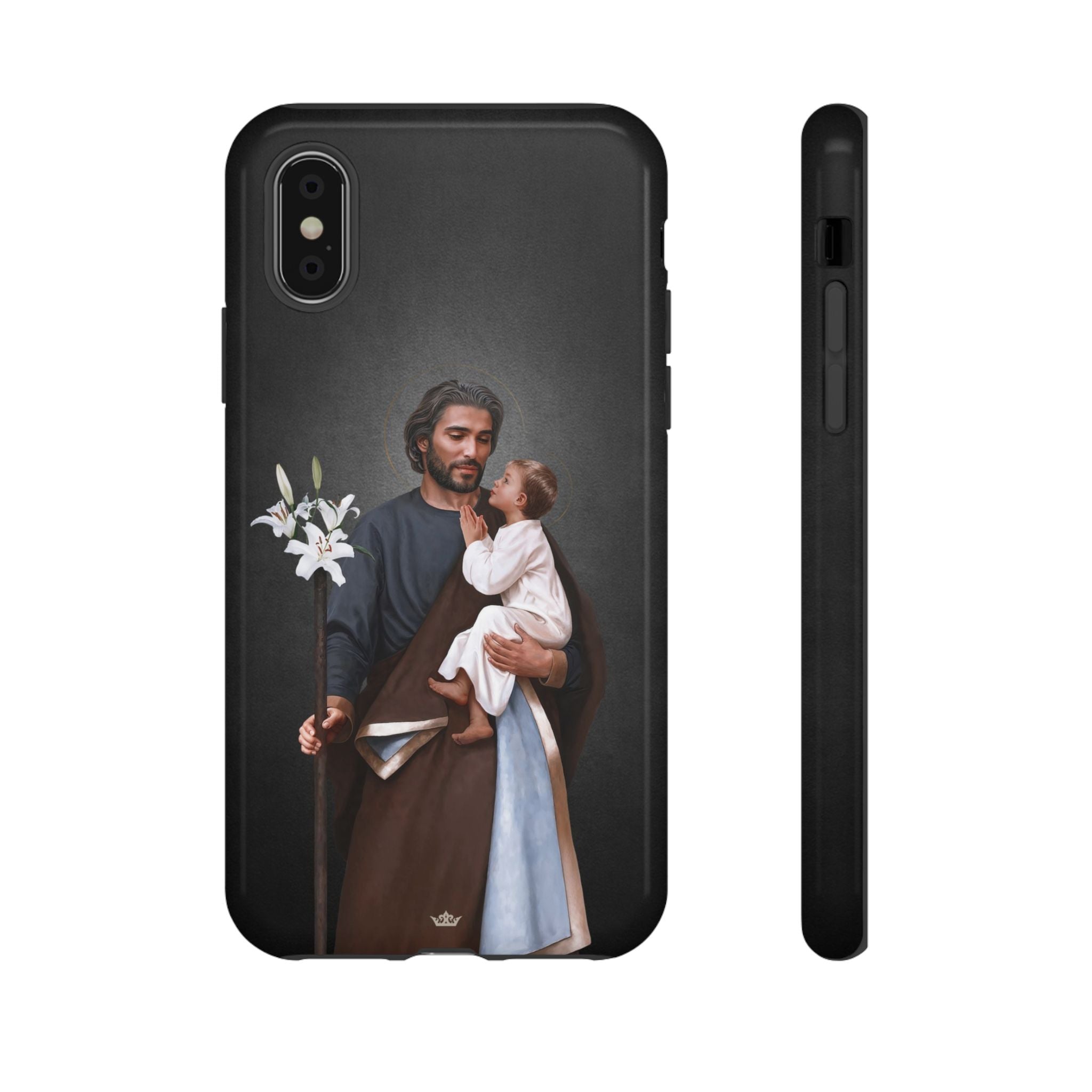 St. Joseph Hard Phone Case (Dark) - VENXARA®