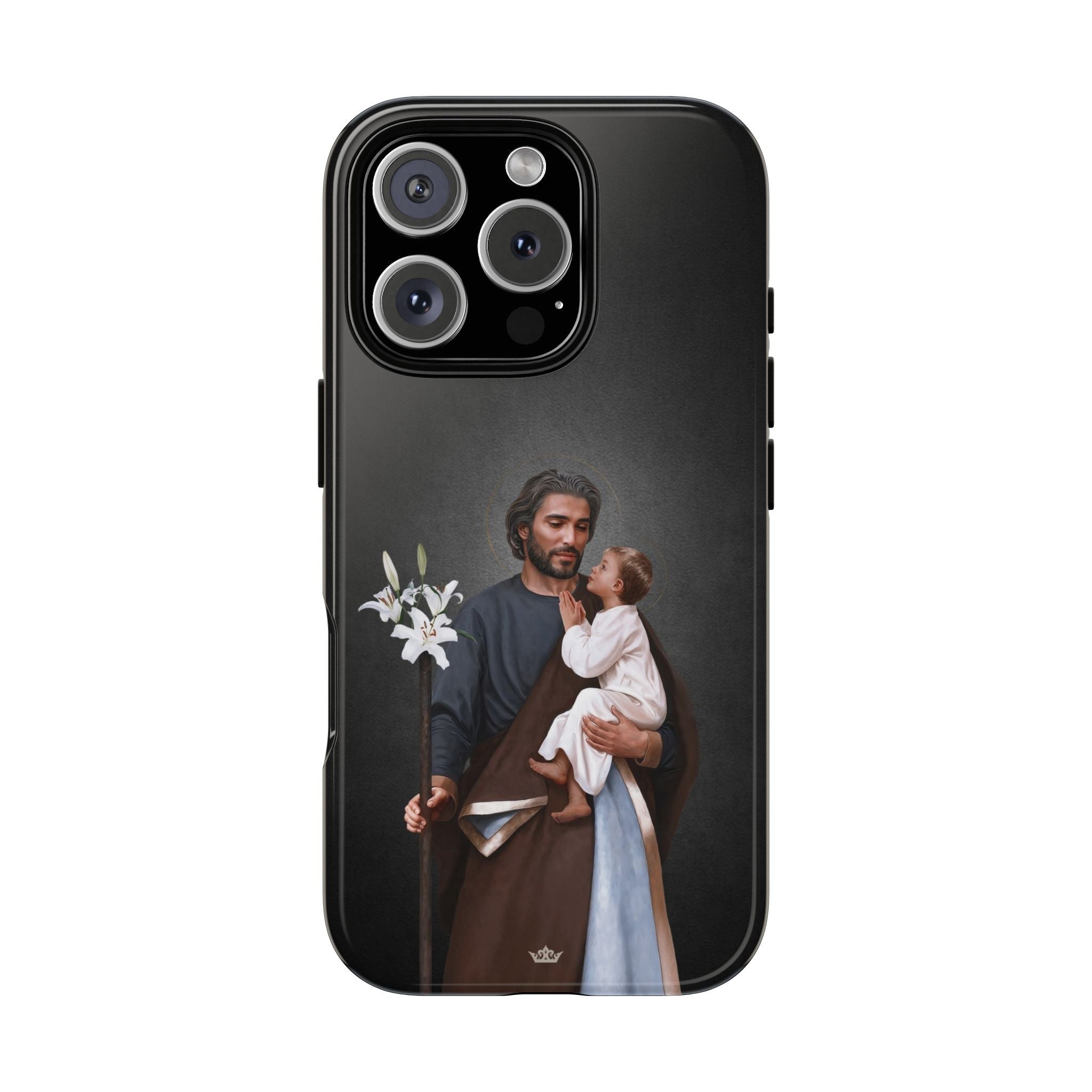 St. Joseph Hard Phone Case (Dark) - VENXARA®