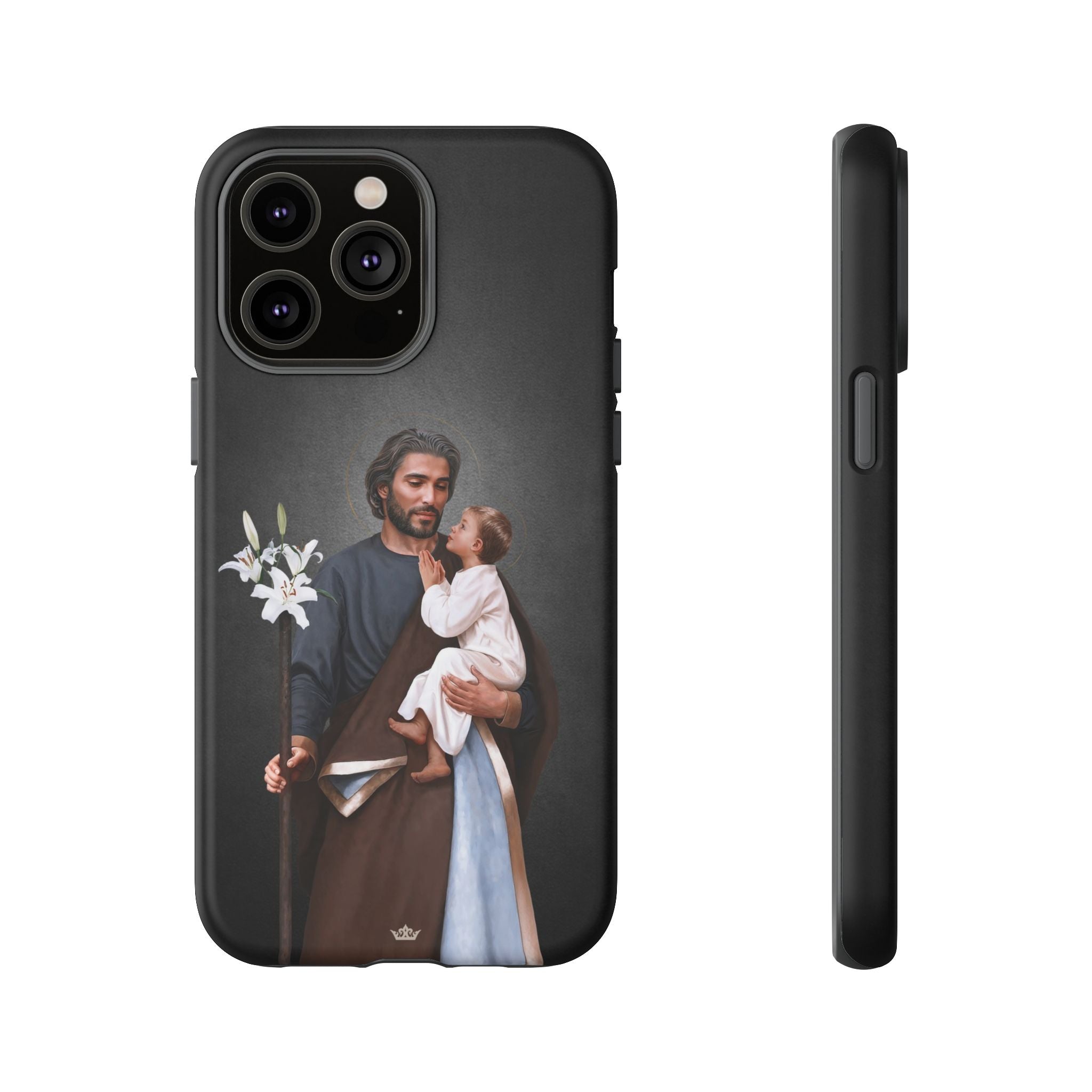 St. Joseph Hard Phone Case (Dark) - VENXARA®