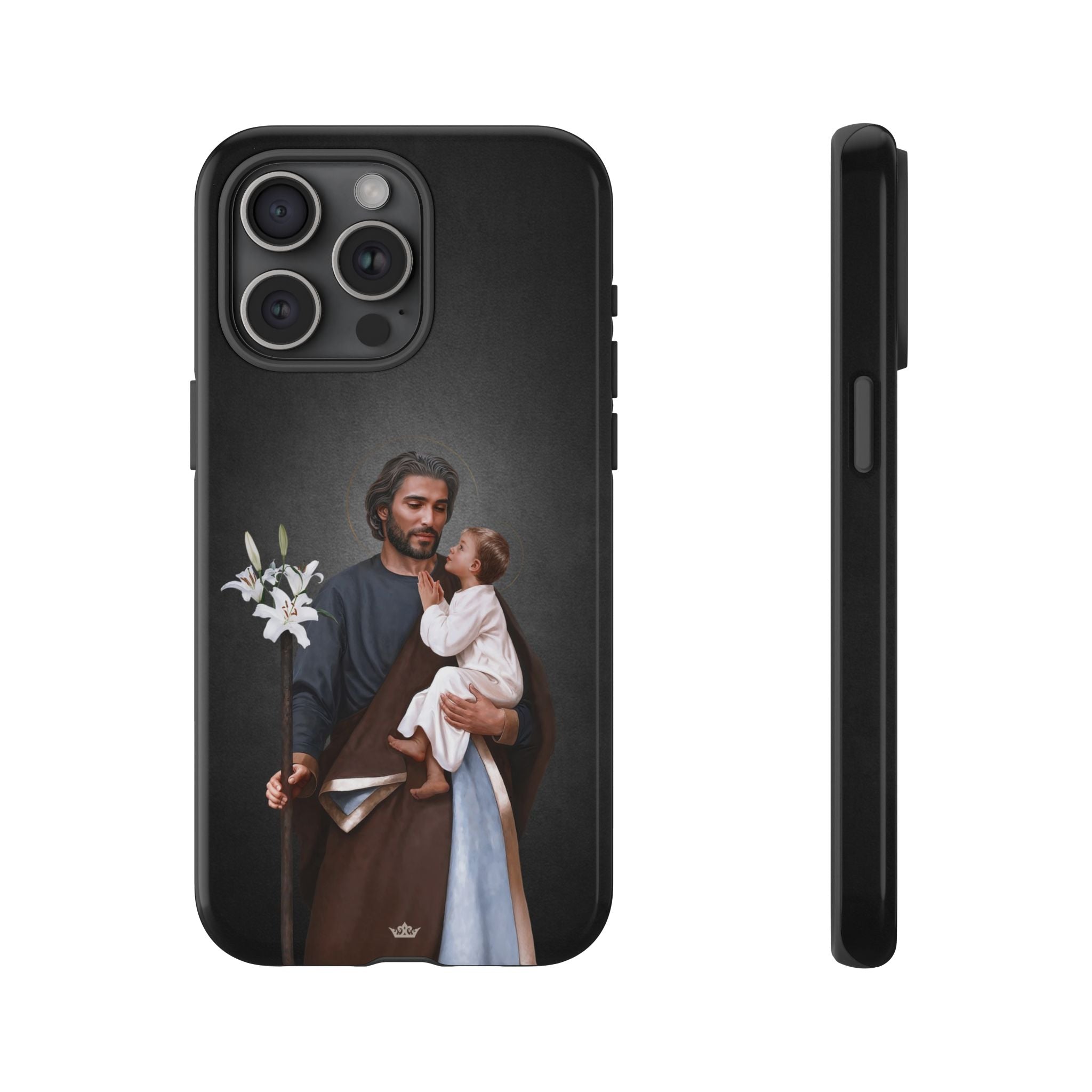St. Joseph Hard Phone Case (Dark) - VENXARA®
