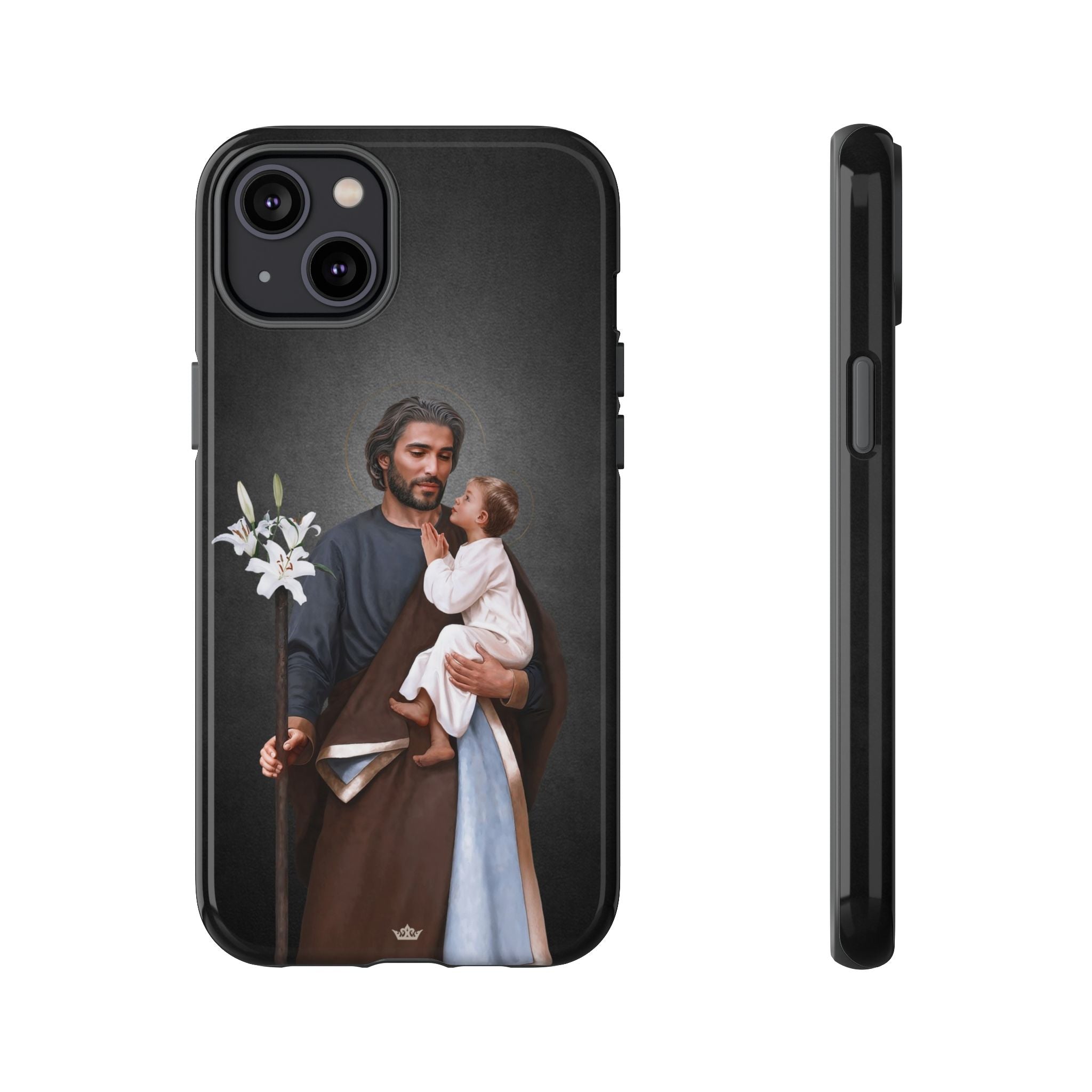 St. Joseph Hard Phone Case (Dark) - VENXARA®