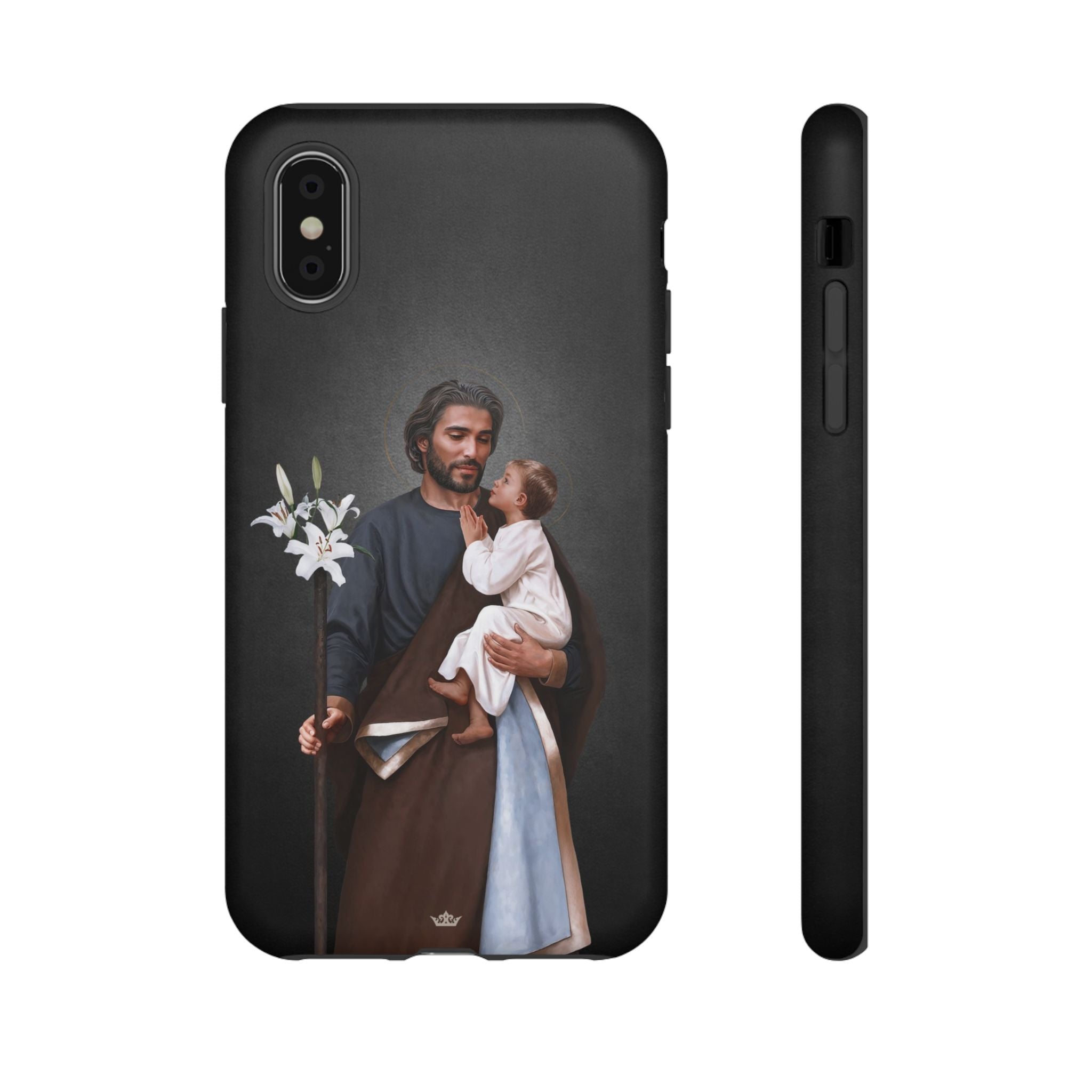St. Joseph Hard Phone Case (Dark) - VENXARA®