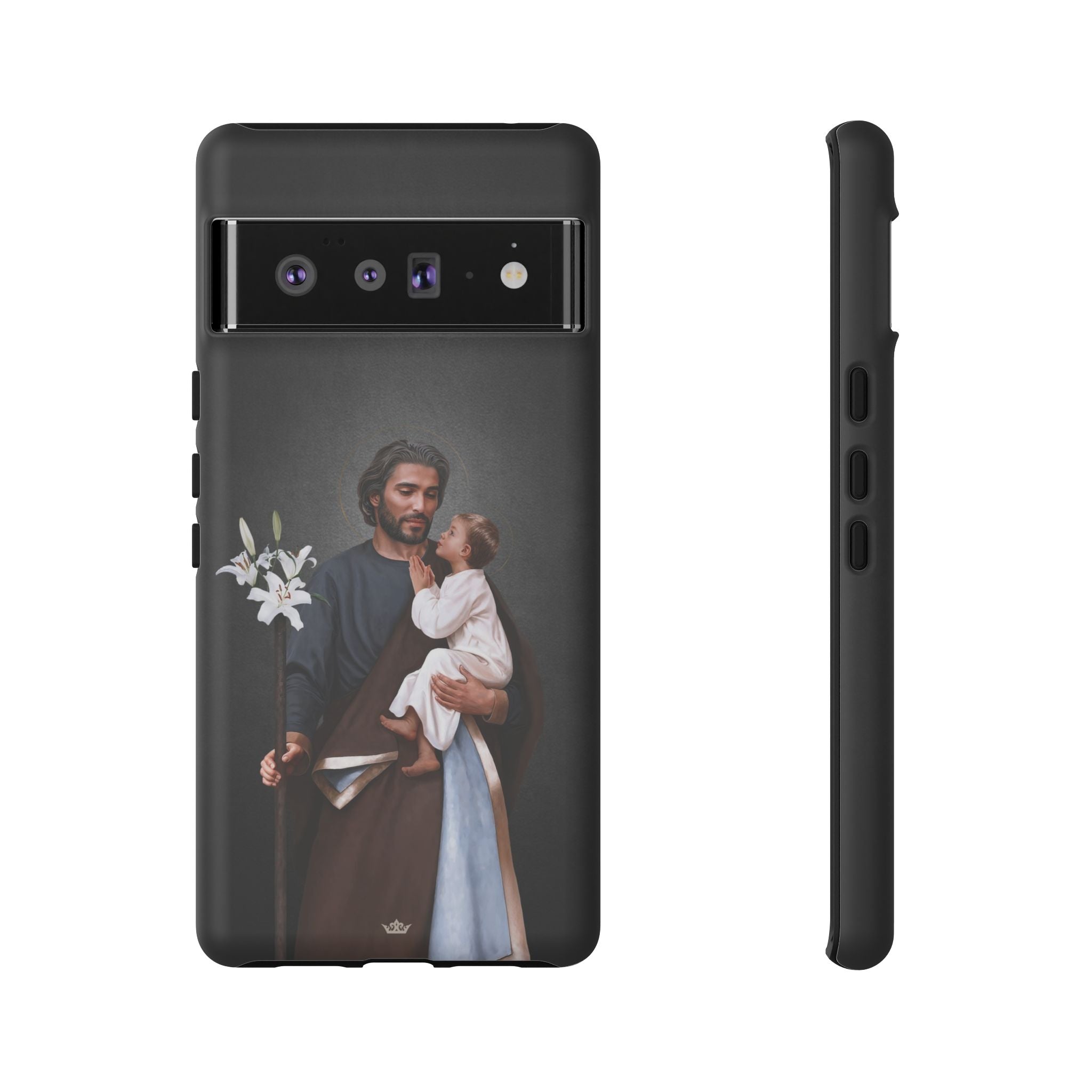 St. Joseph Hard Phone Case (Dark) - VENXARA®