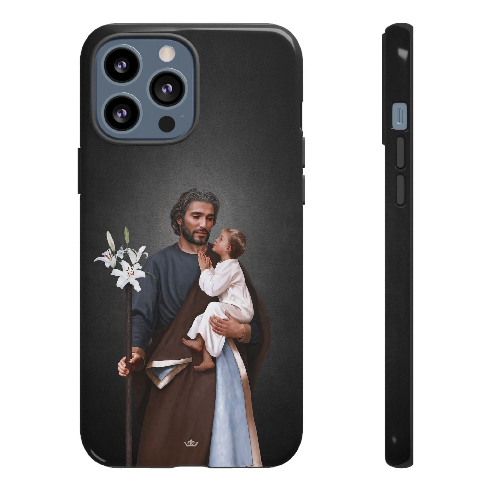 St. Joseph Hard Phone Case (Dark) - VENXARA®