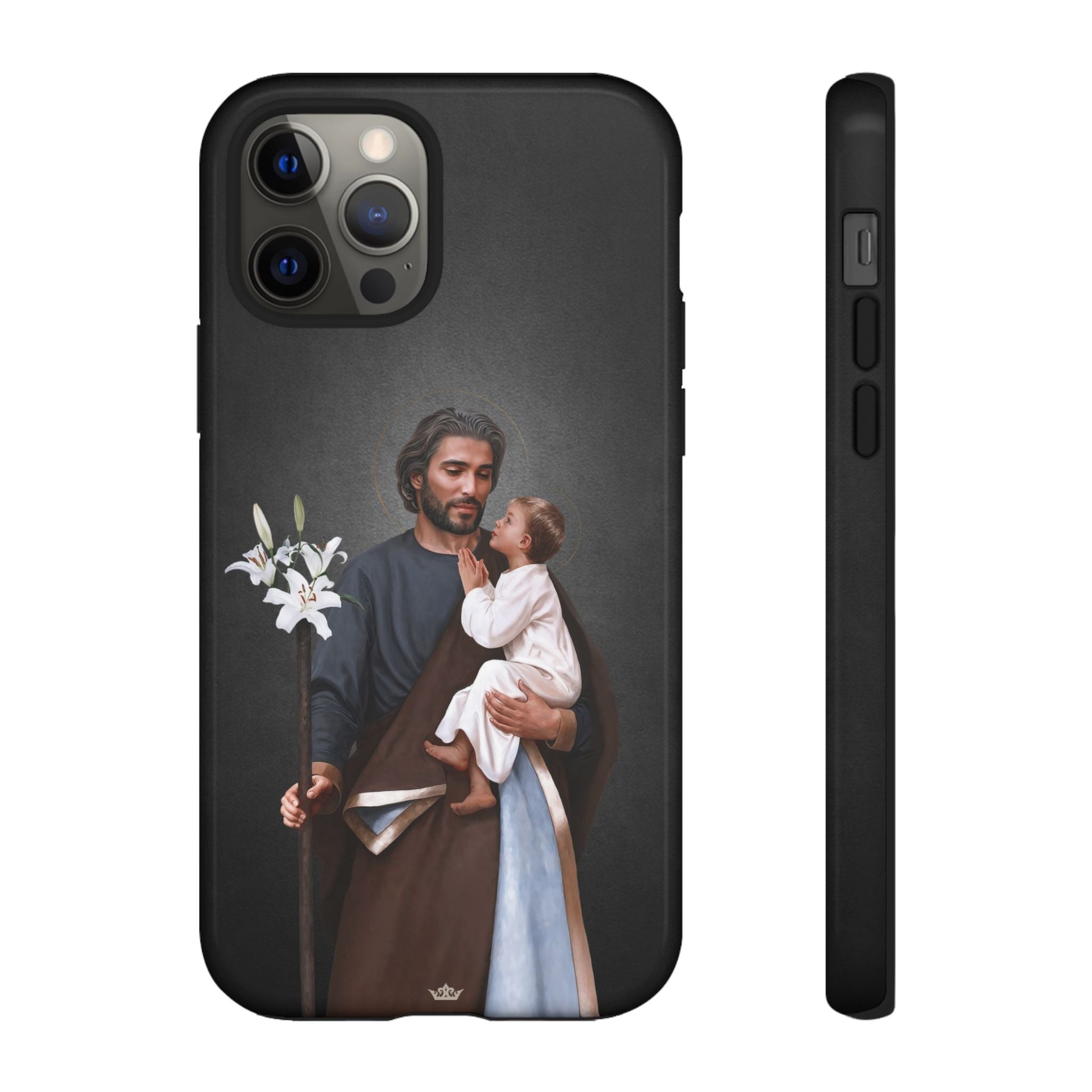 St. Joseph Hard Phone Case (Dark) - VENXARA®