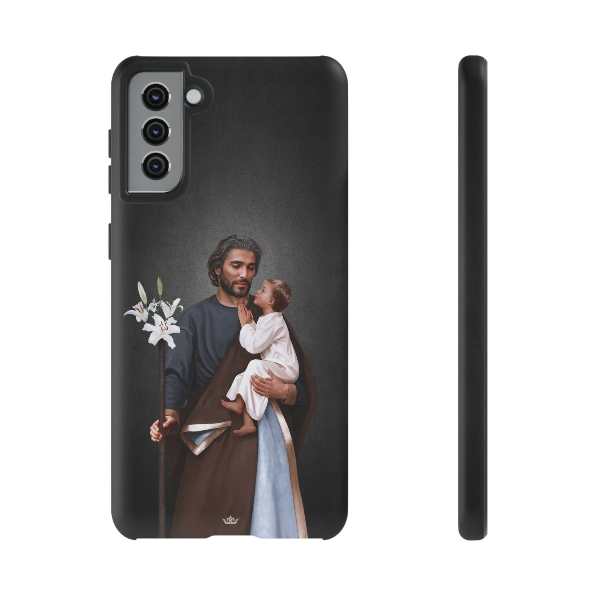 St. Joseph Hard Phone Case (Dark) - VENXARA®