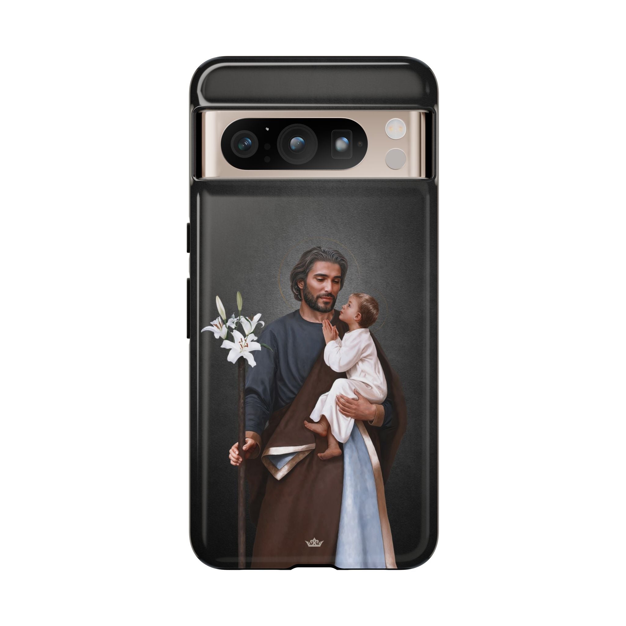 St. Joseph Hard Phone Case (Dark) - VENXARA®