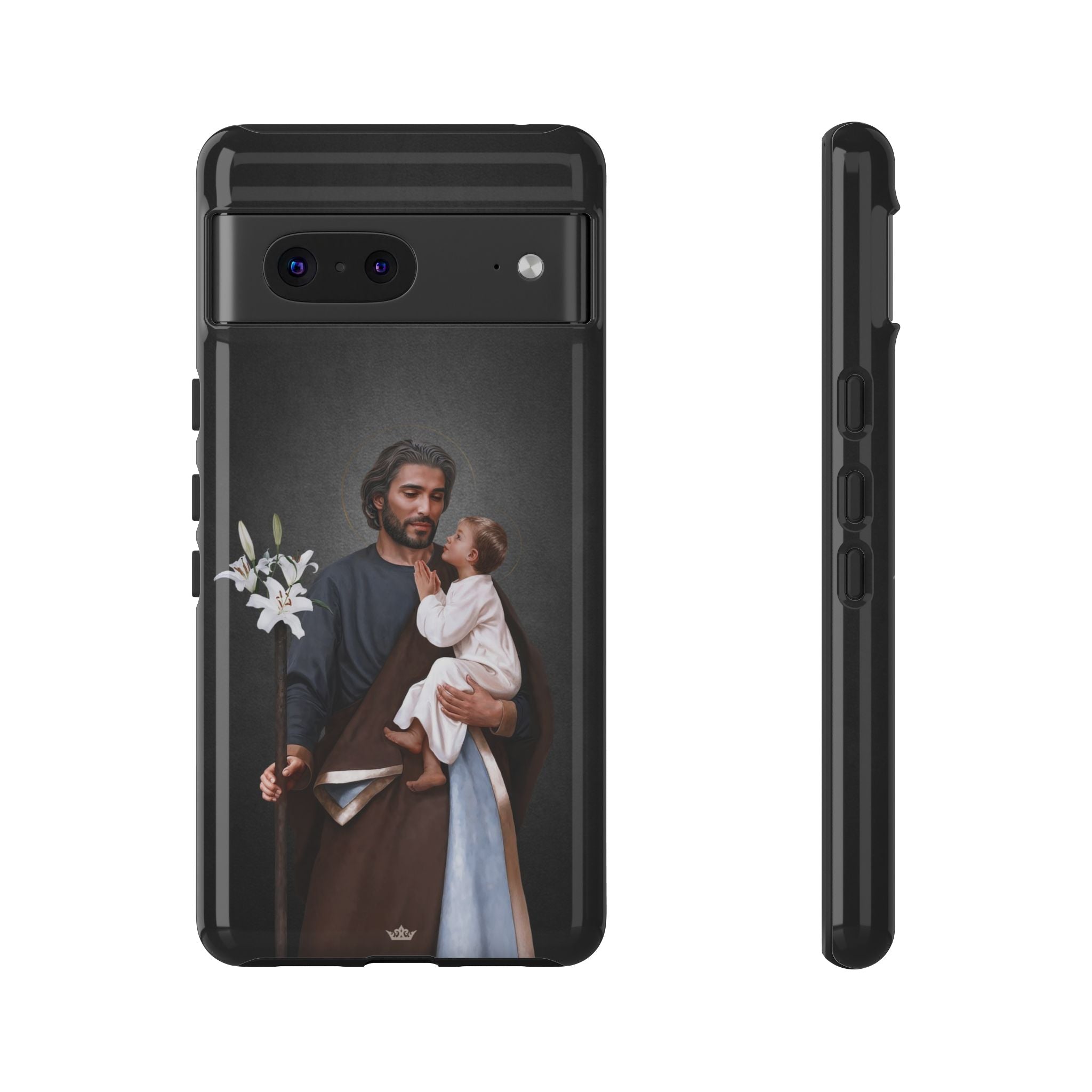 St. Joseph Hard Phone Case (Dark) - VENXARA®