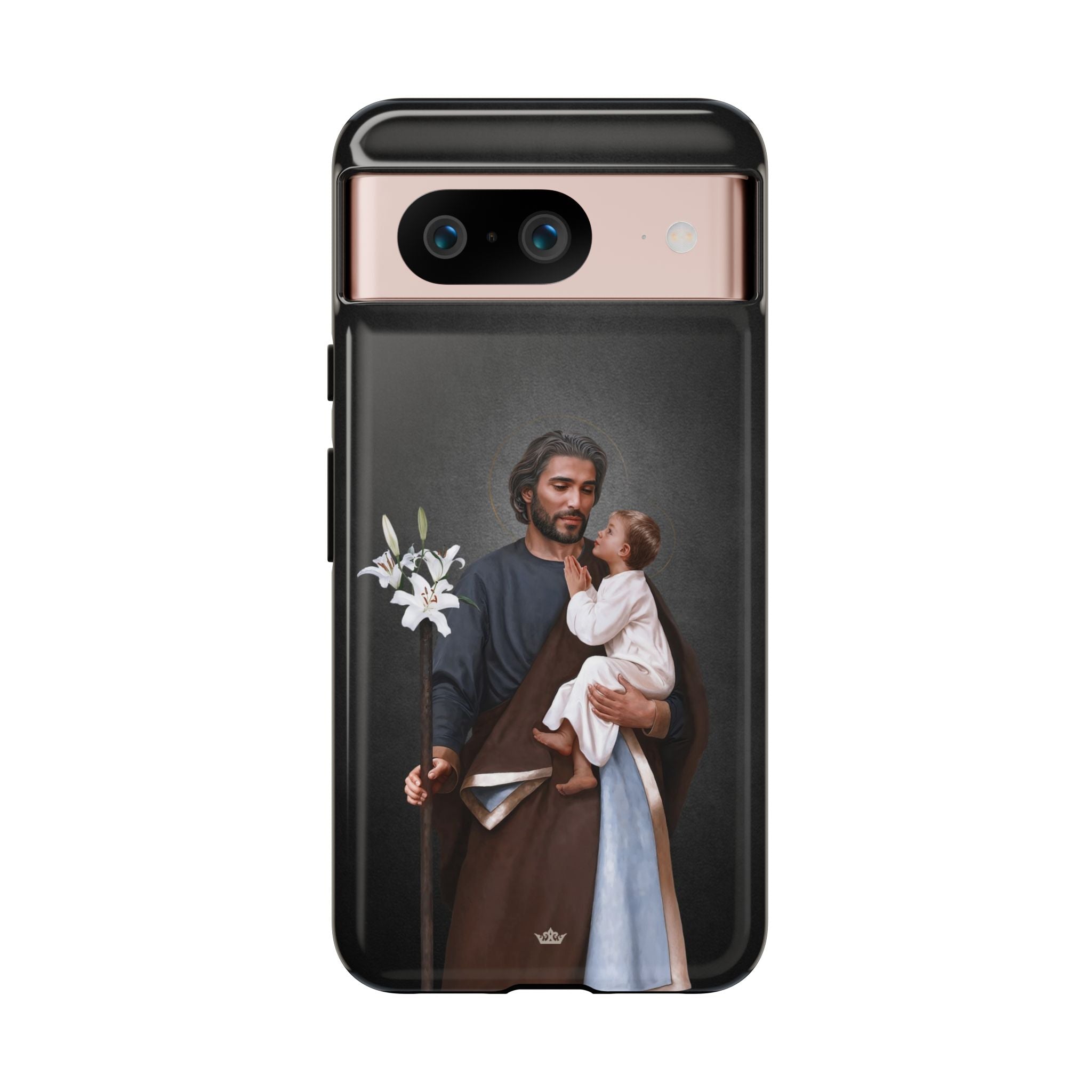 St. Joseph Hard Phone Case (Dark) - VENXARA®