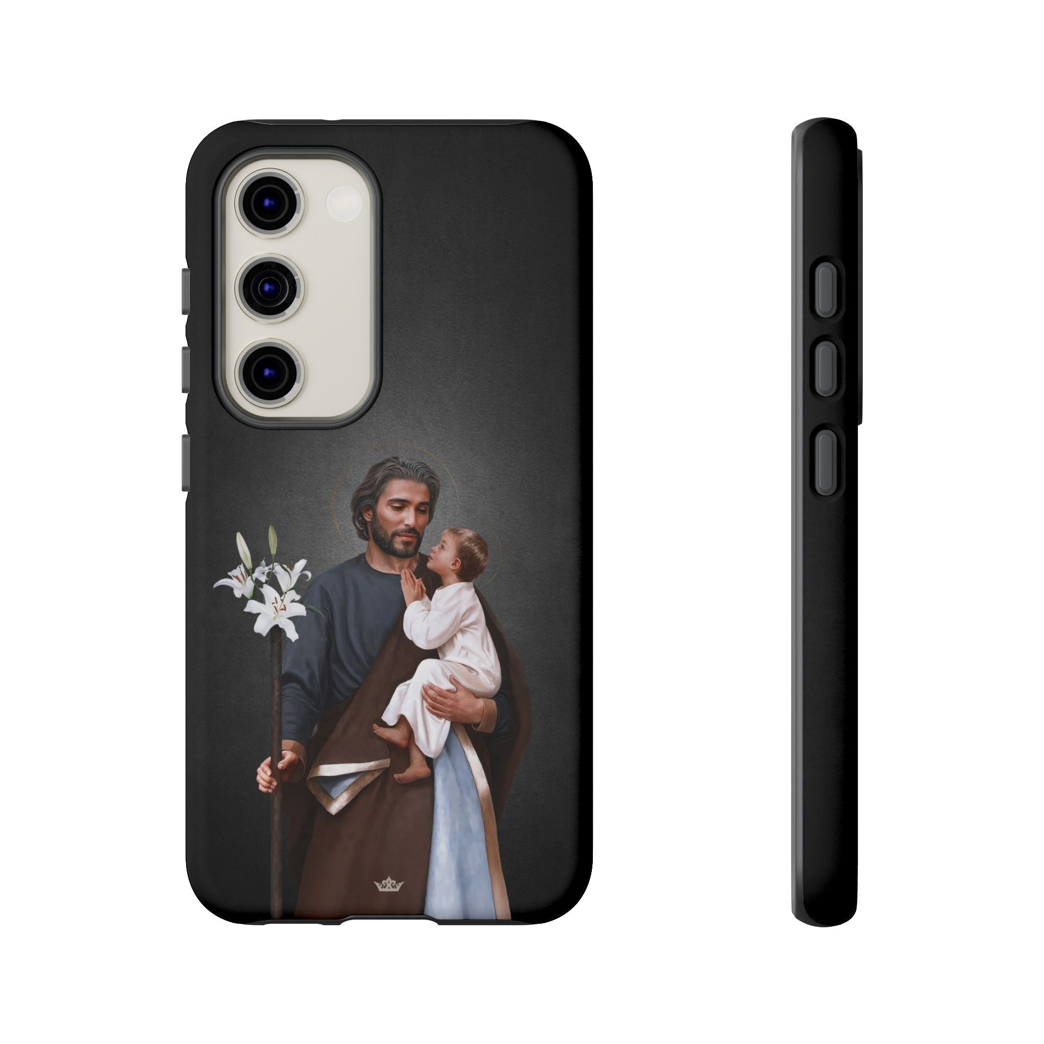 St. Joseph Hard Phone Case (Dark) - VENXARA®