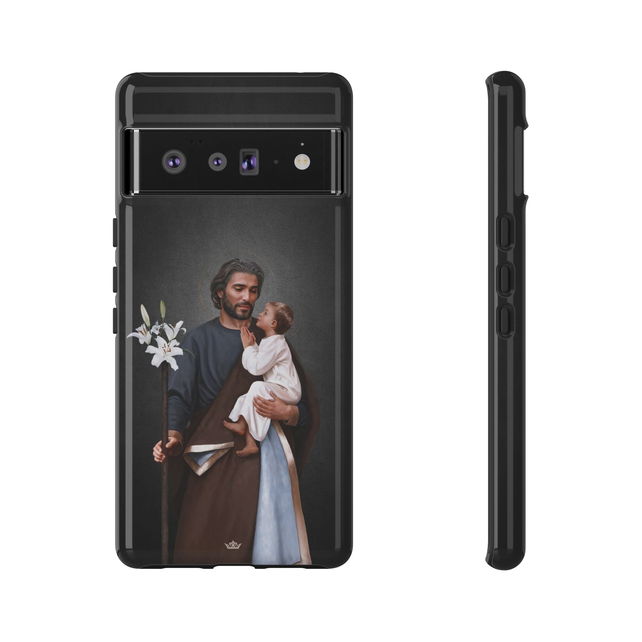 St. Joseph Hard Phone Case (Dark) - VENXARA®
