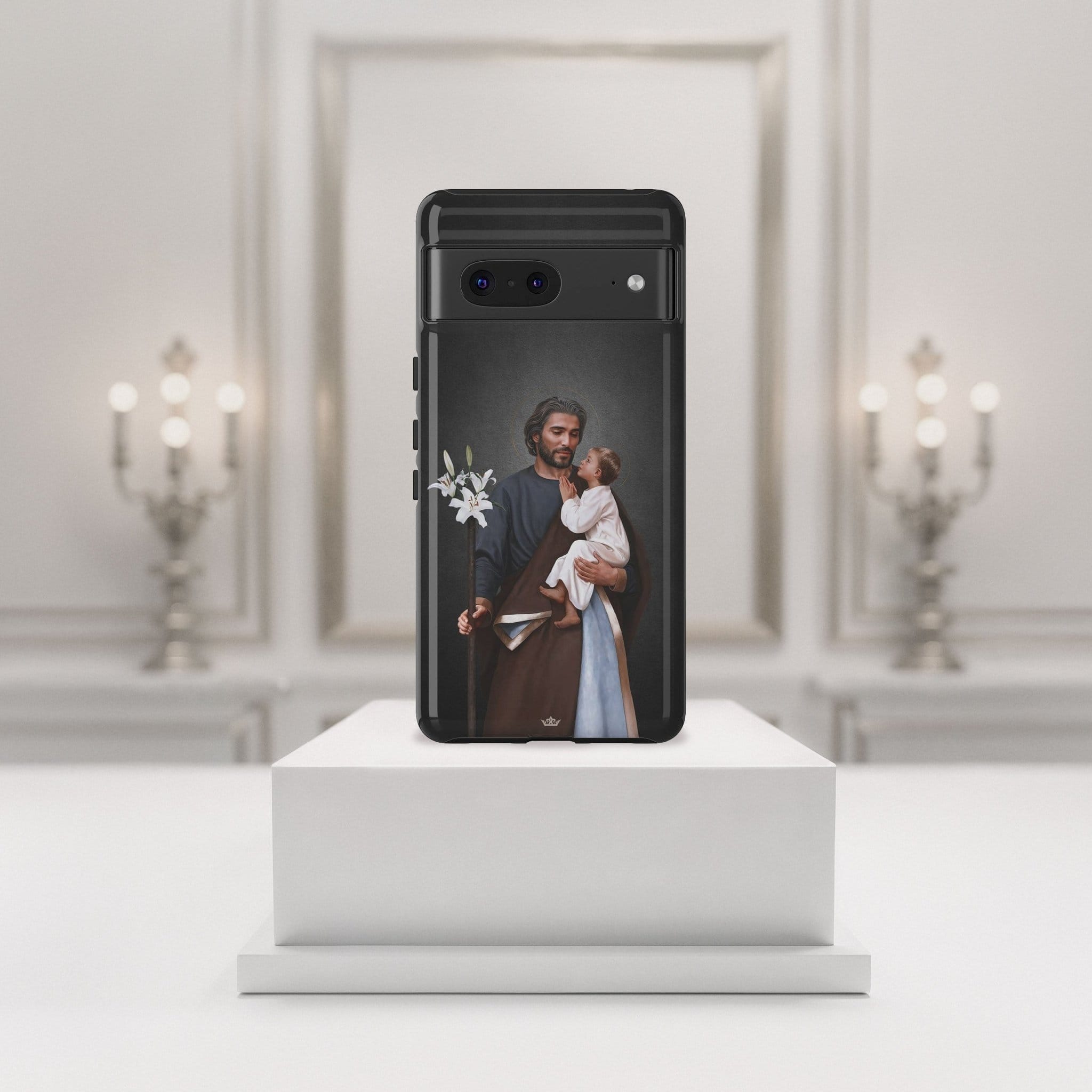 St. Joseph Hard Phone Case (Dark) Copyright VENXARA