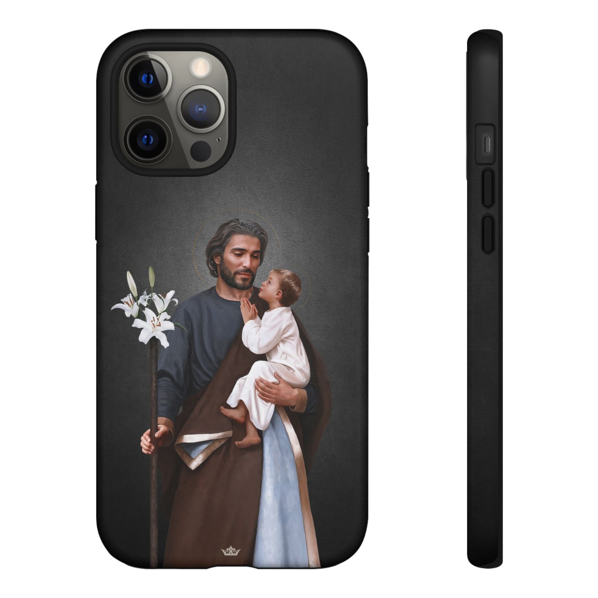 St. Joseph Hard Phone Case (Dark) - VENXARA®