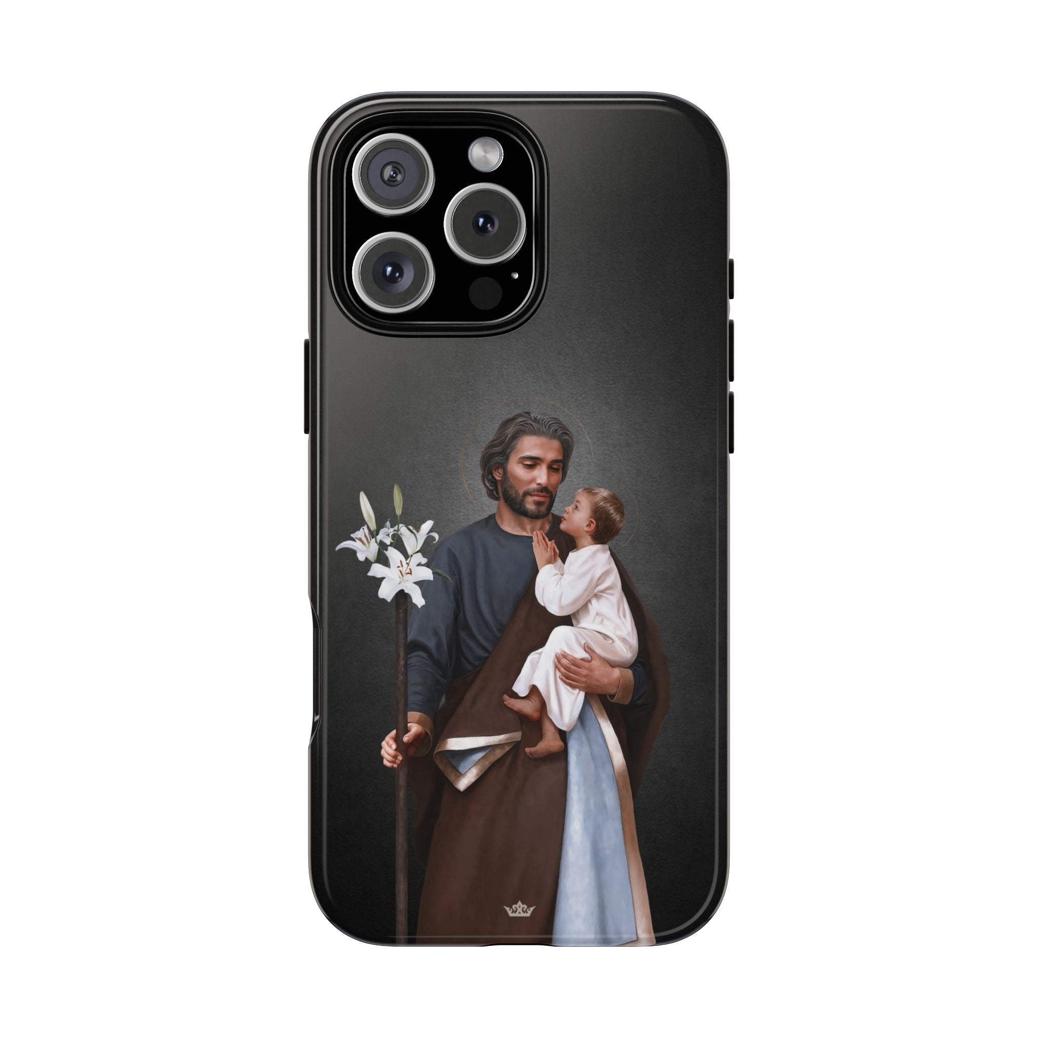 St. Joseph Hard Phone Case (Dark) - VENXARA®