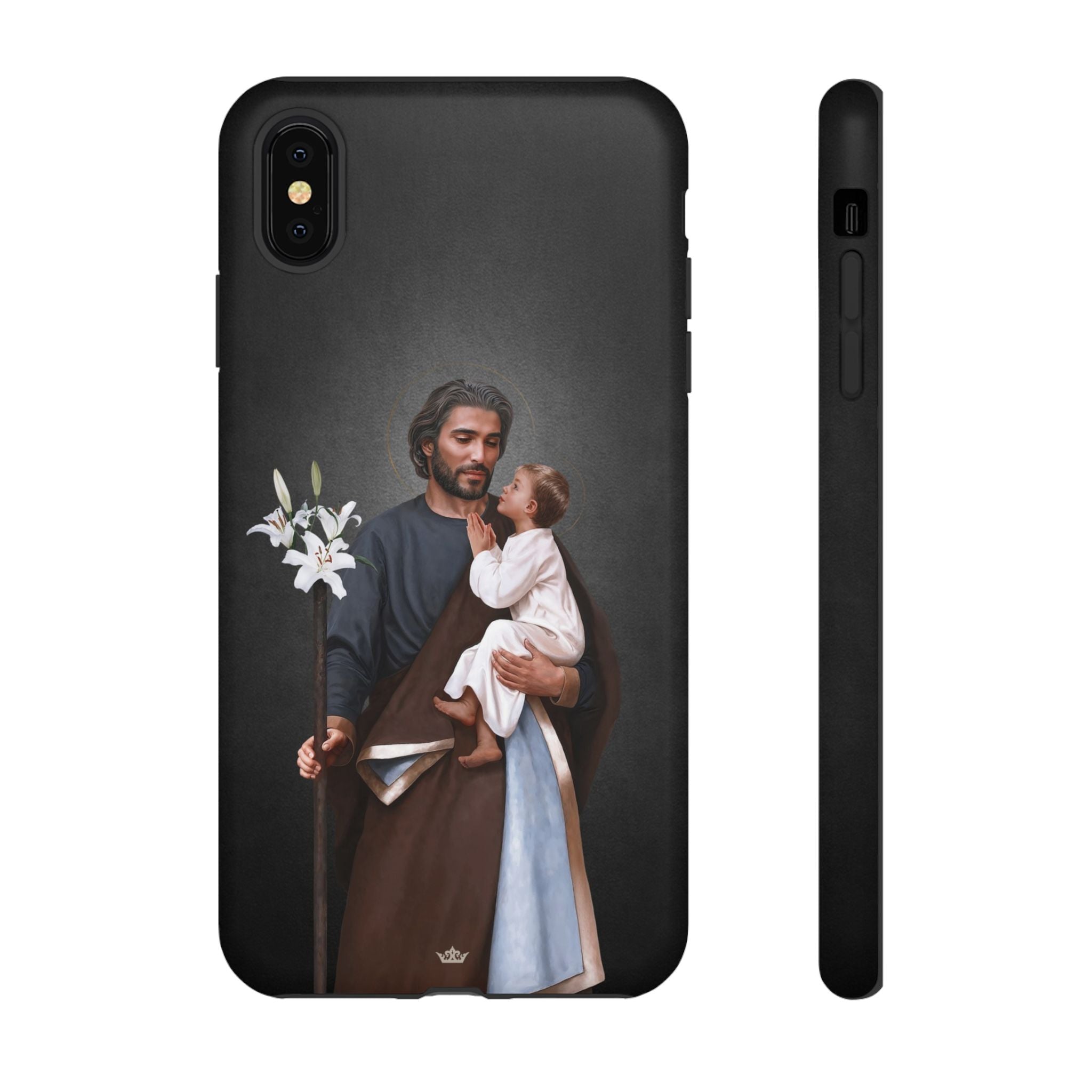 St. Joseph Hard Phone Case (Dark) - VENXARA®