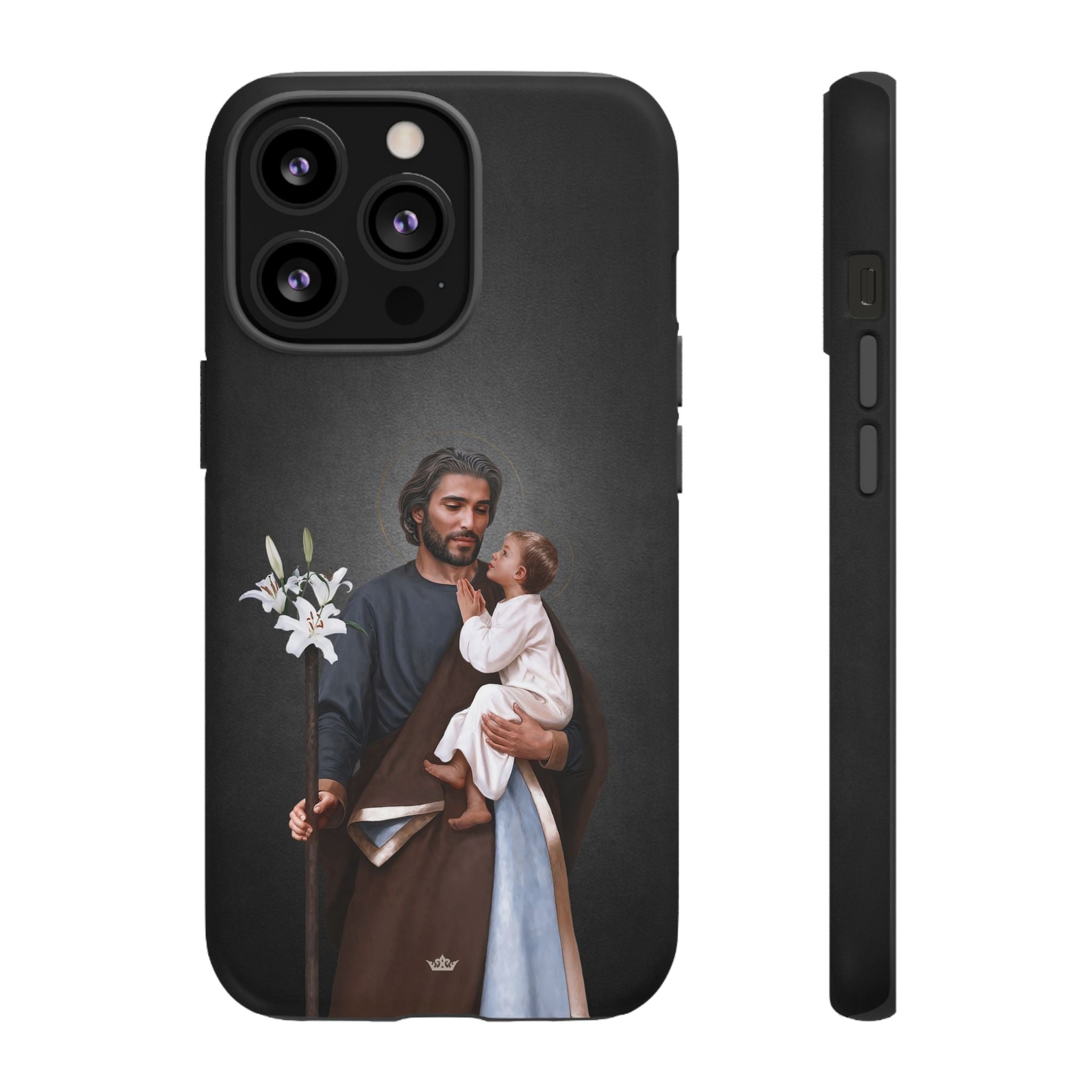 St. Joseph Hard Phone Case (Dark) - VENXARA®