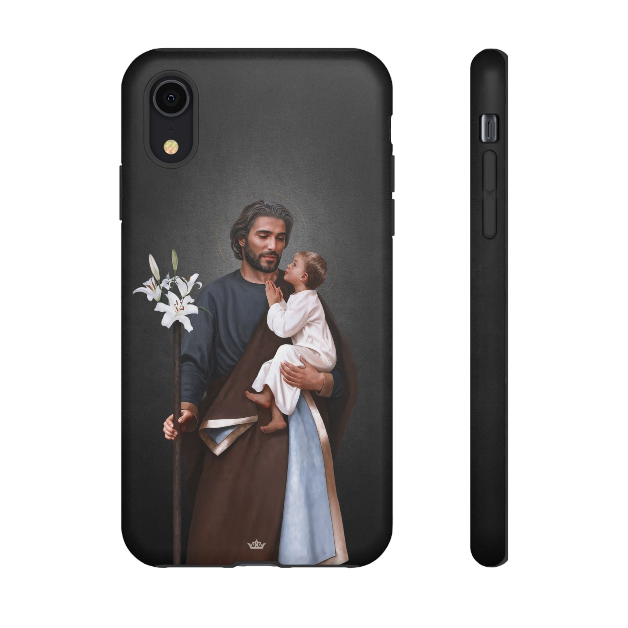 St. Joseph Hard Phone Case (Dark) - VENXARA®