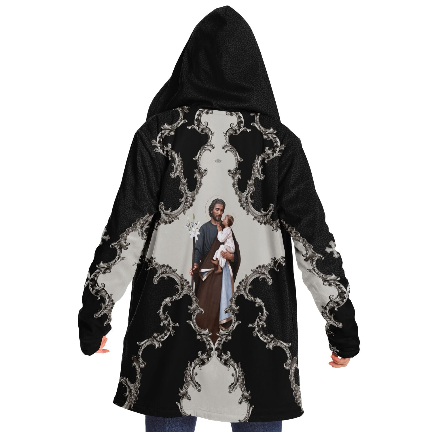 St. Joseph Microfleece Cloak (Baroque Leopard) - Venxara