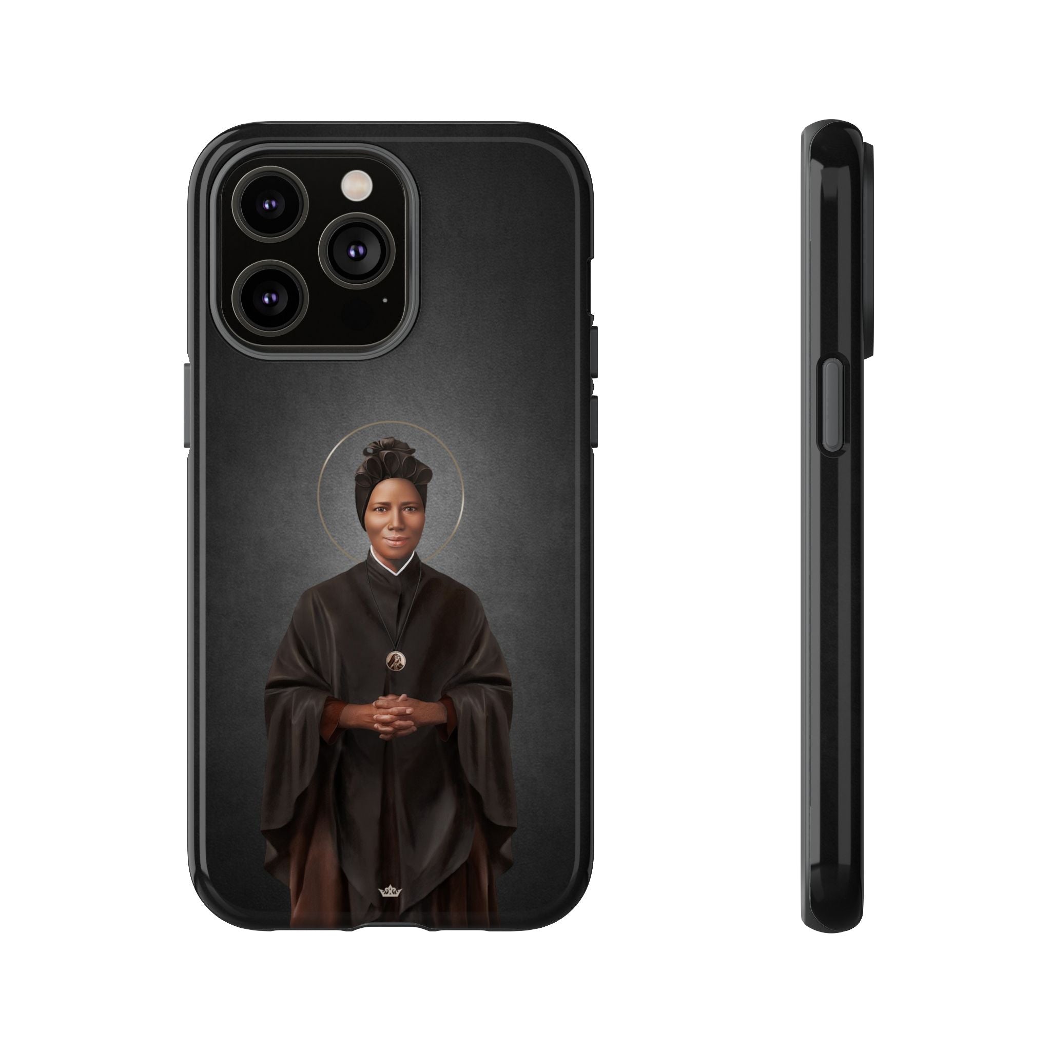 St. Josephine Bakhita Hard Phone Case (Dark) - VENXARA®