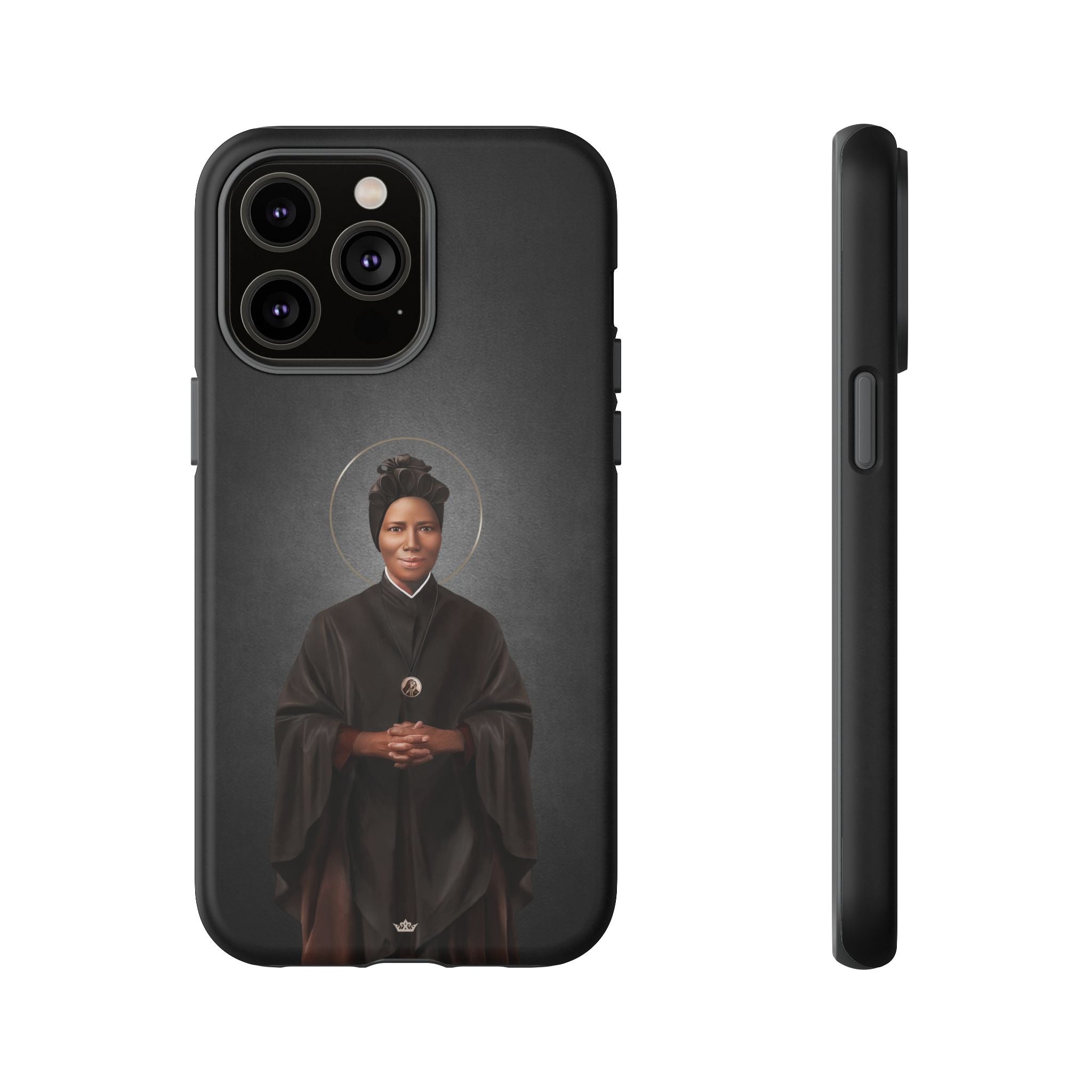 St. Josephine Bakhita Hard Phone Case (Dark) - VENXARA®
