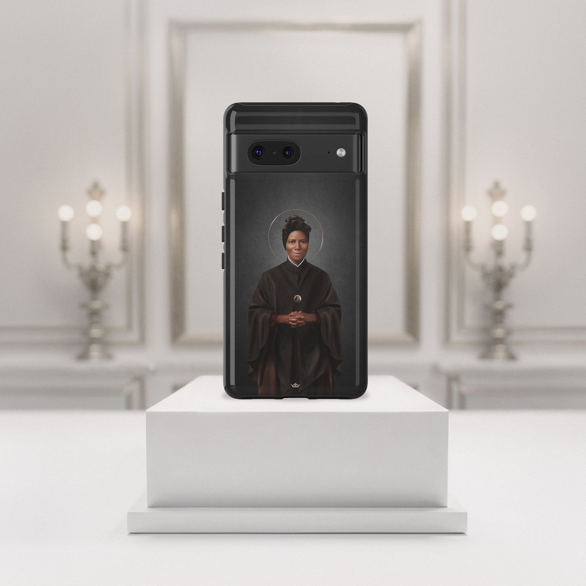 St. Josephine Bakhita Hard Phone Case (Dark) - VENXARA®