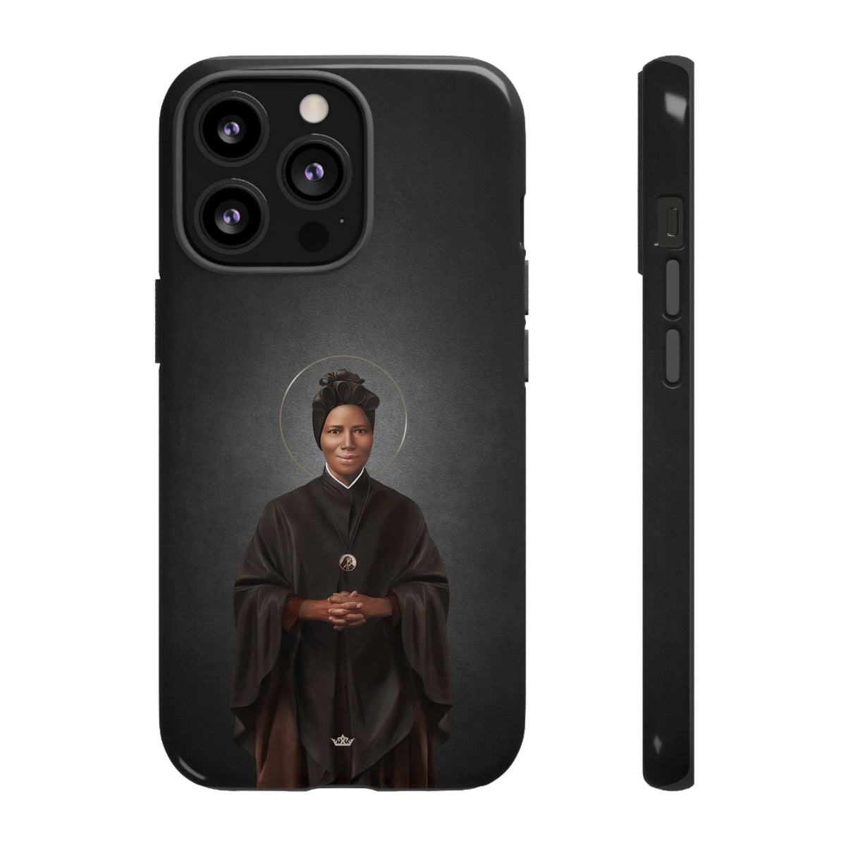 St. Josephine Bakhita Hard Phone Case (Dark) Copyright VENXARA